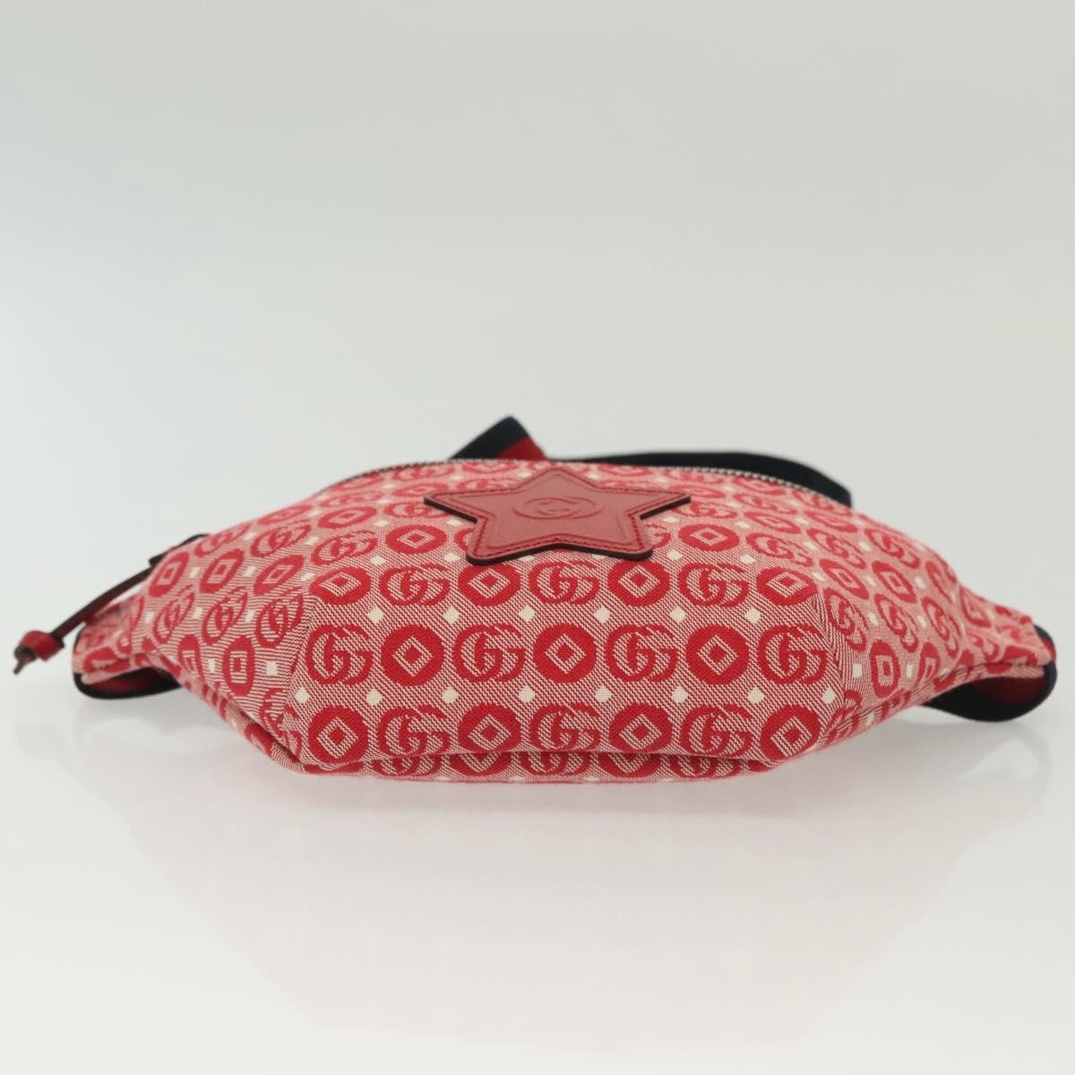 Gucci Children's Belt Printed Gg Coated Canvas Red Canvas Handbag (Pre-Owned)