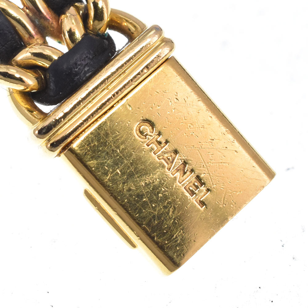 Chanel Premiere Rock Quartz Stainless Steel And Leather Watch (Pre-Owned)