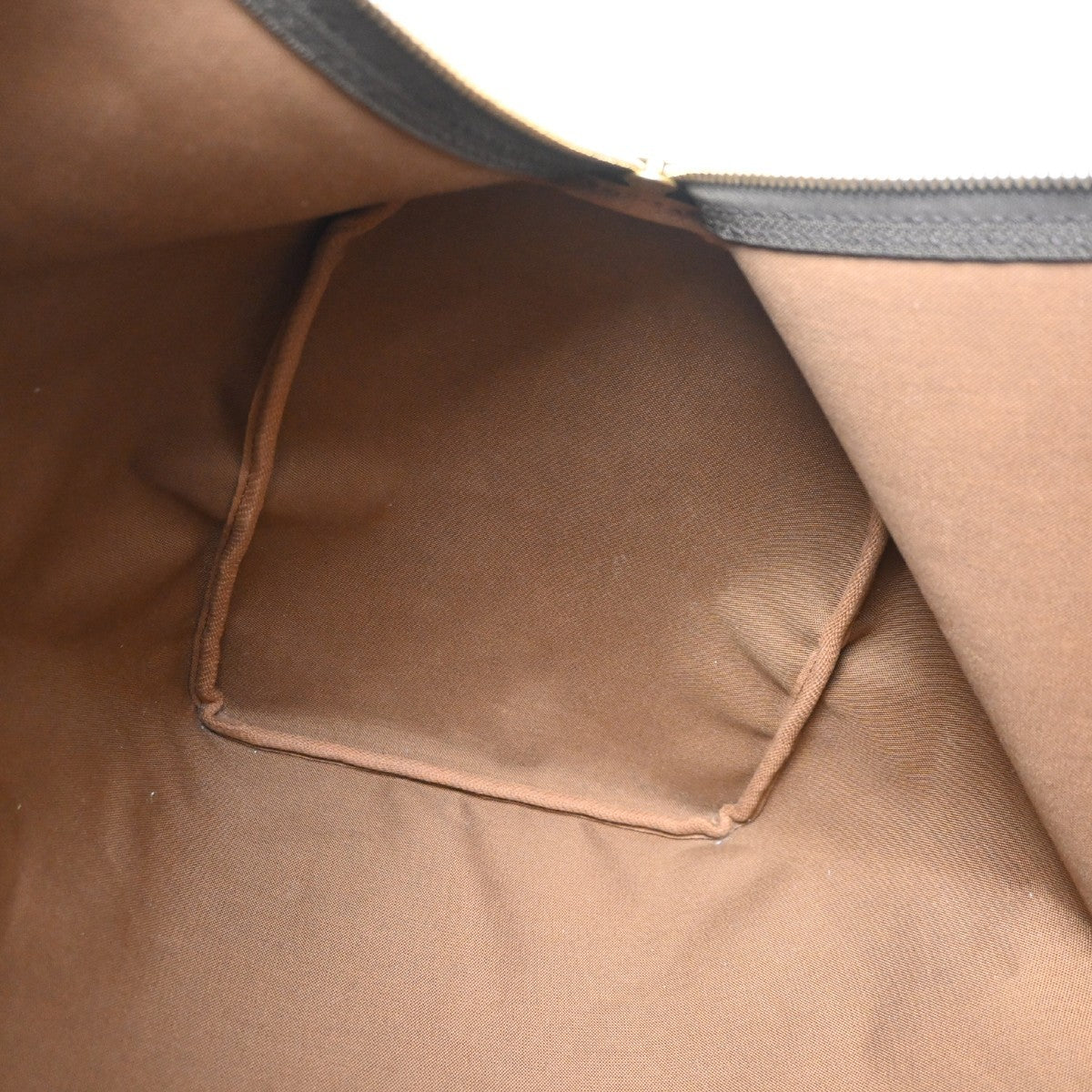 Louis Vuitton Keepall Monogram Canvas Brown Leather Travel Bag Bag (Pre-Owned)
