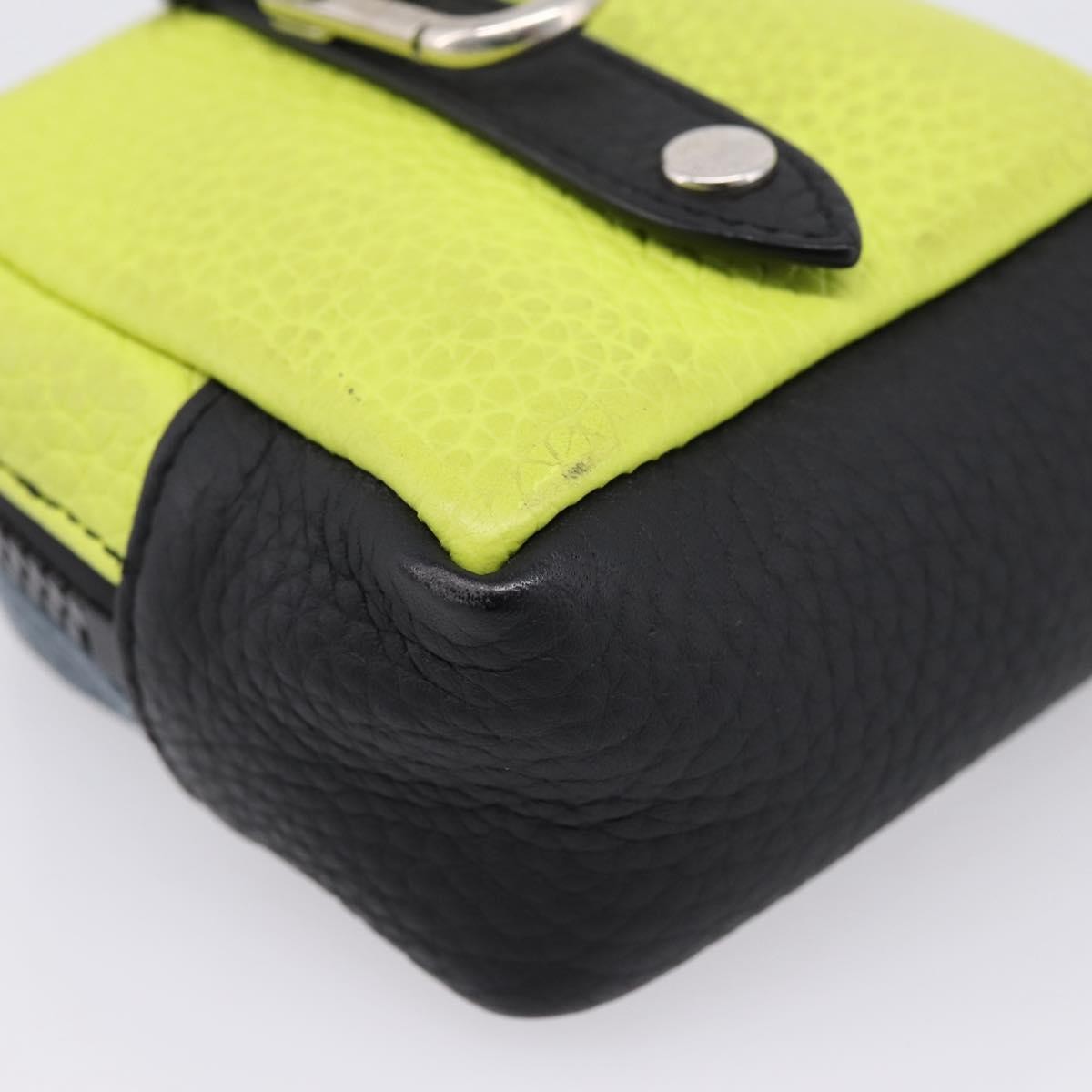 Louis Vuitton Square Pouch Bag Charm And Key Holder Leather Gray Leather Charms And Keychains Accessory (Pre-Owned)