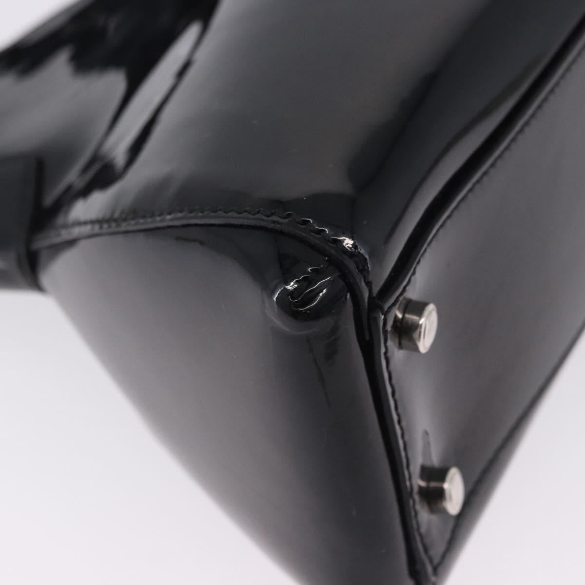 Cartier Marcello Patent Leather Black Patent_Leather Handbag (Pre-Owned)