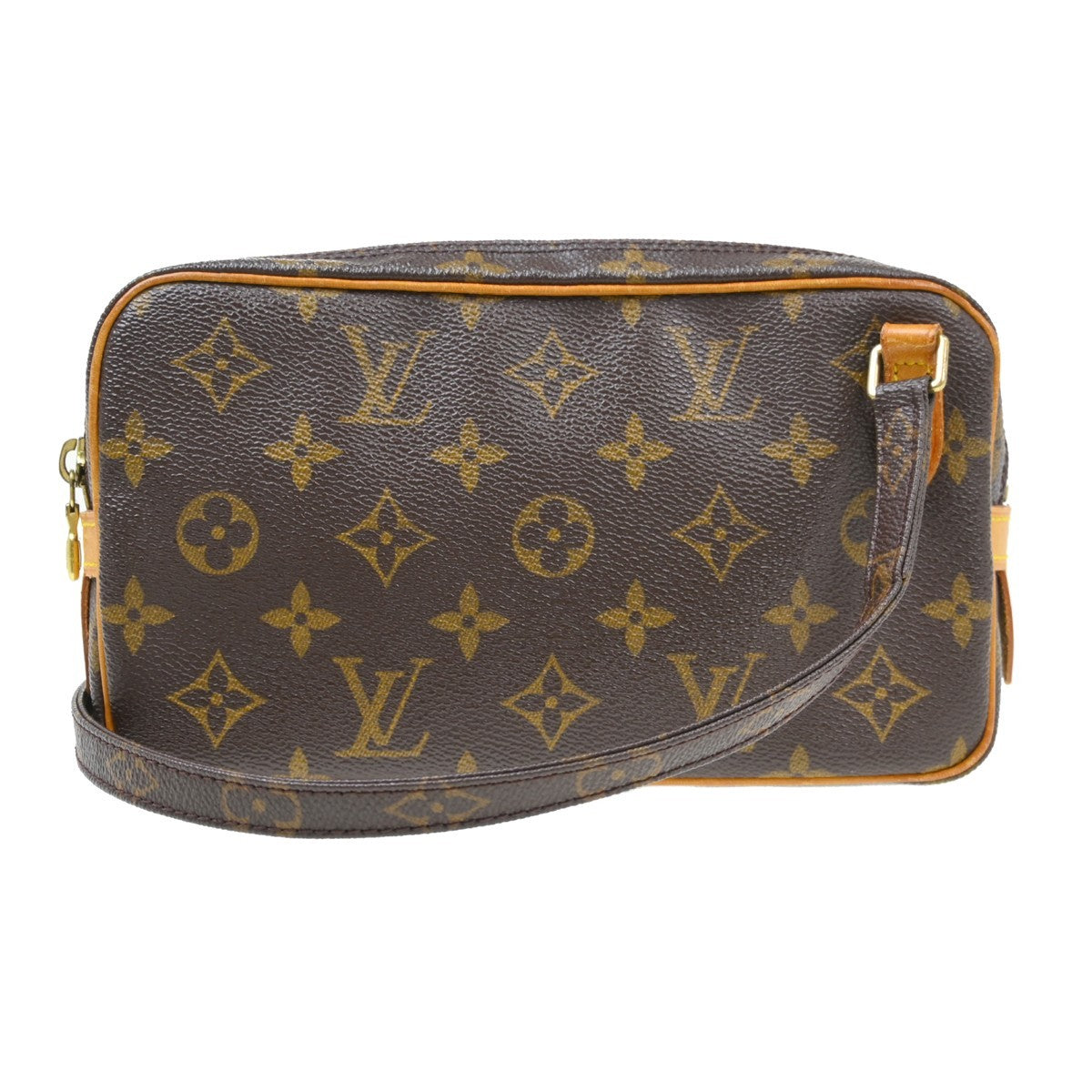 Louis Vuitton Pochette Marly Bandouliere Monogram Canvas Brown Canvas Handbag (Pre-Owned)