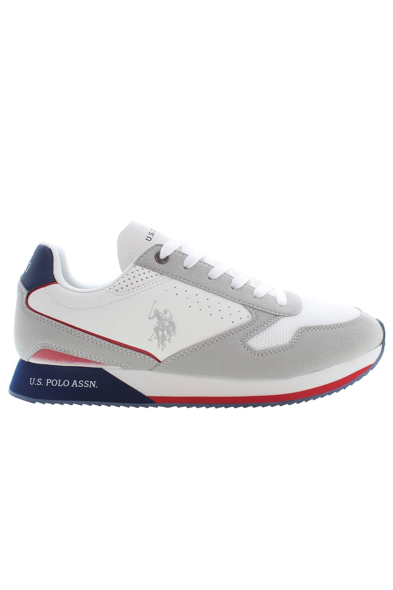 U.S. POLO ASSN. White Polyester Men Men's Sneaker
