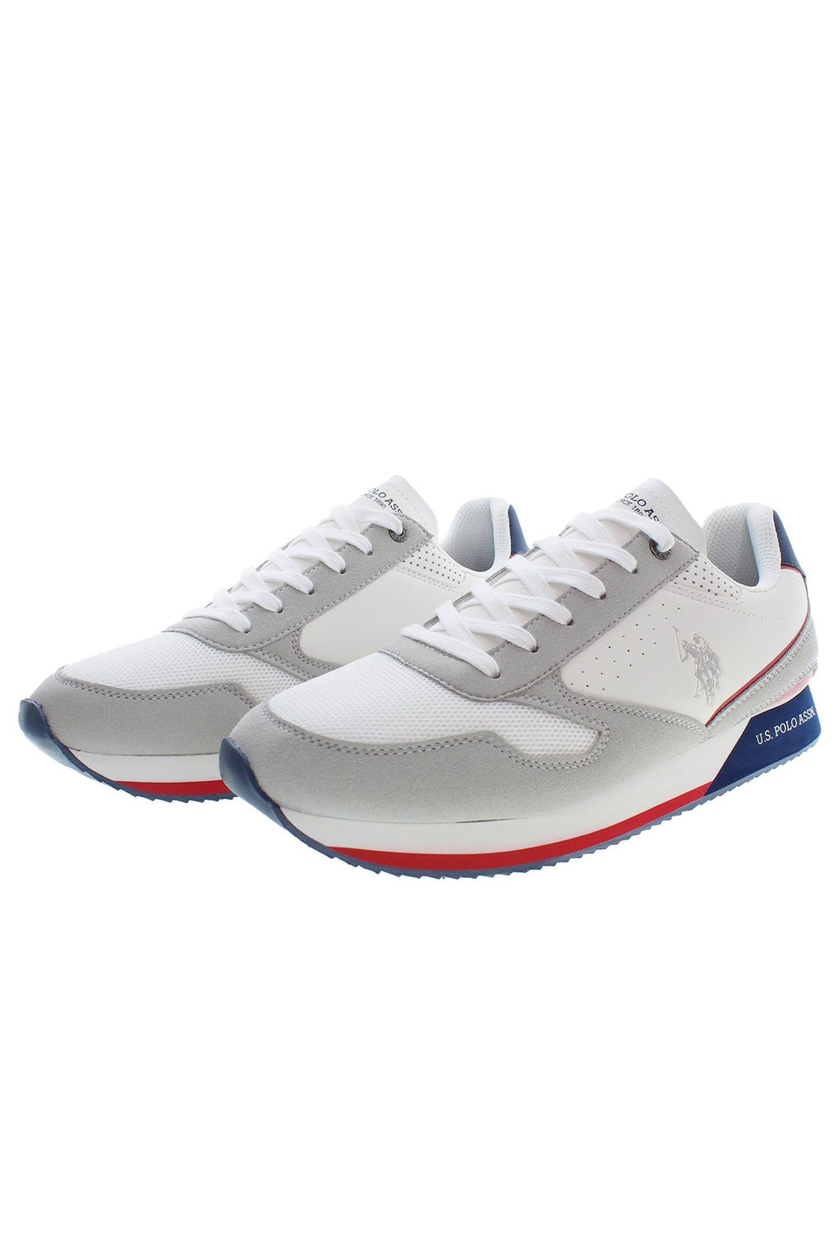 U.S. POLO ASSN. White Polyester Men Men's Sneaker