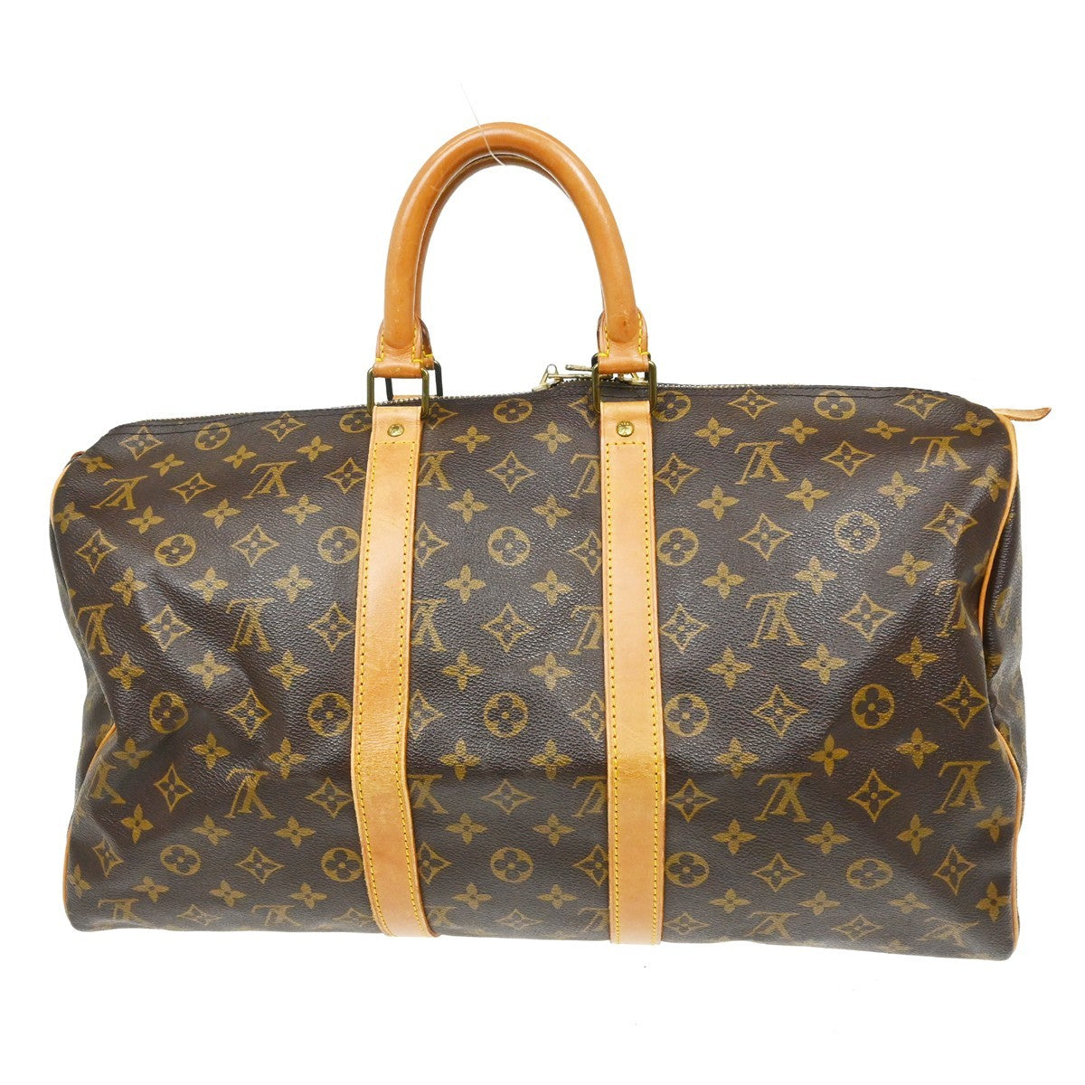 Louis Vuitton Keepall Monogram Brown Canvas Travel Bag Bag (Pre-Owned)
