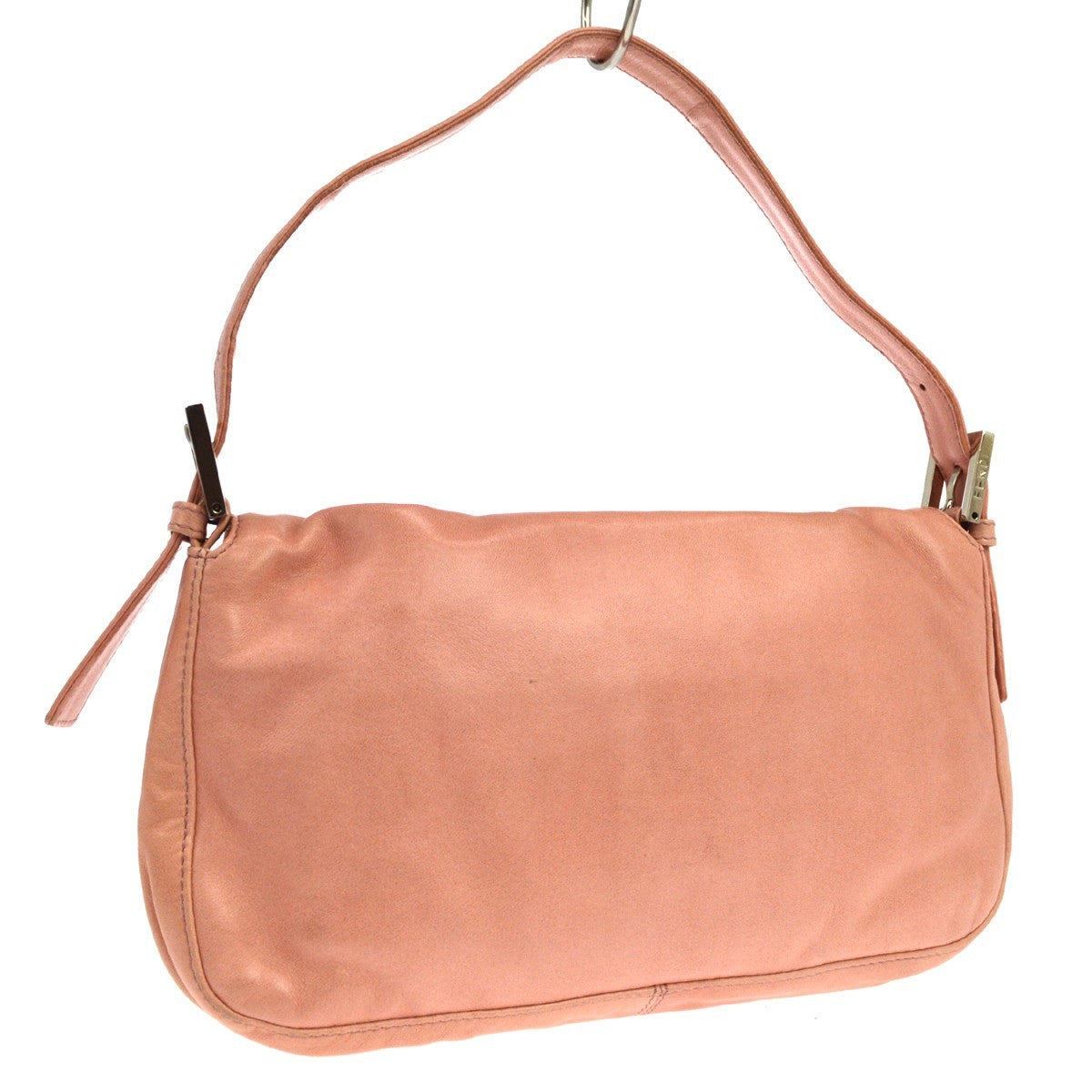 Fendi Baguette Leather Pink Leather Handbag (Pre-Owned)