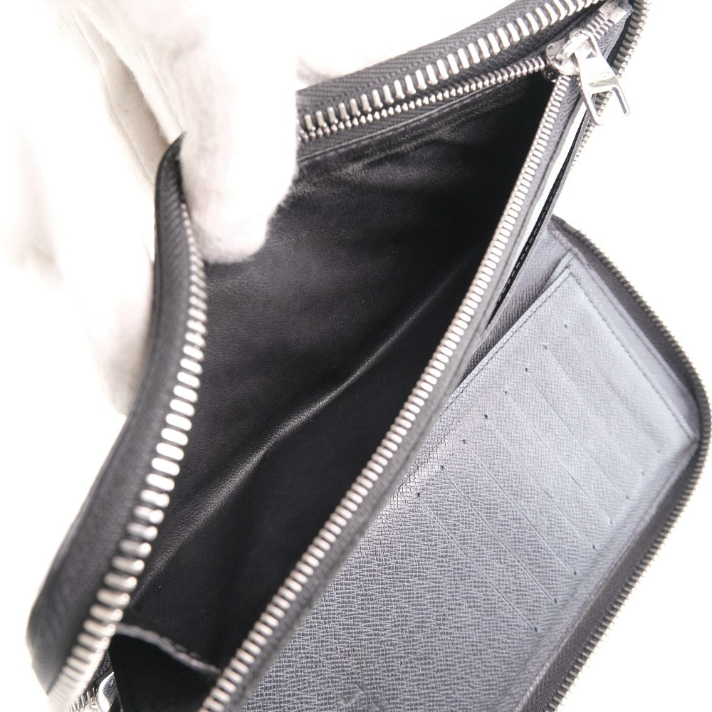 Louis Vuitton Zippy Wallet Vertical Black Leather Wallet (Pre-Owned)