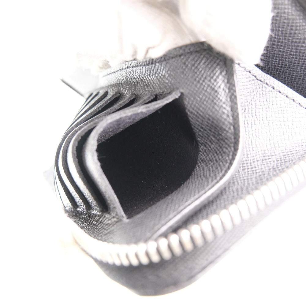 Louis Vuitton Zippy Wallet Vertical Black Leather Wallet (Pre-Owned)