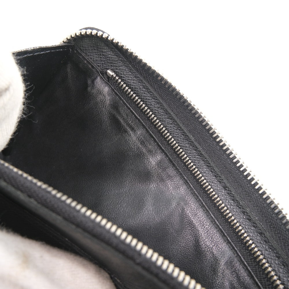 Louis Vuitton Zippy Wallet Vertical Black Leather Wallet (Pre-Owned)