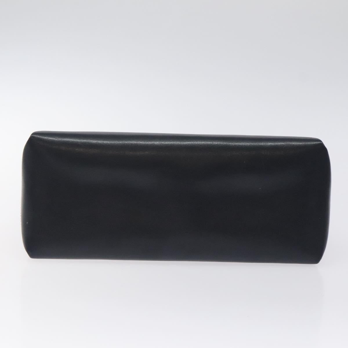 Gucci Vintage Leather Navy Leather Handbag (Pre-Owned)
