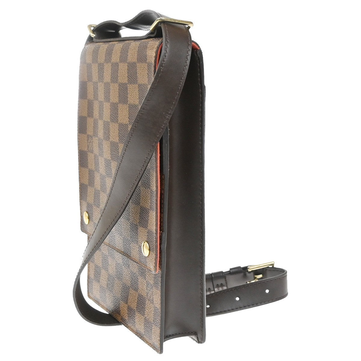 Louis Vuitton Portobello Messenger Damier Ebene Brown Canvas Shoulder Bag Bag (Pre-Owned)