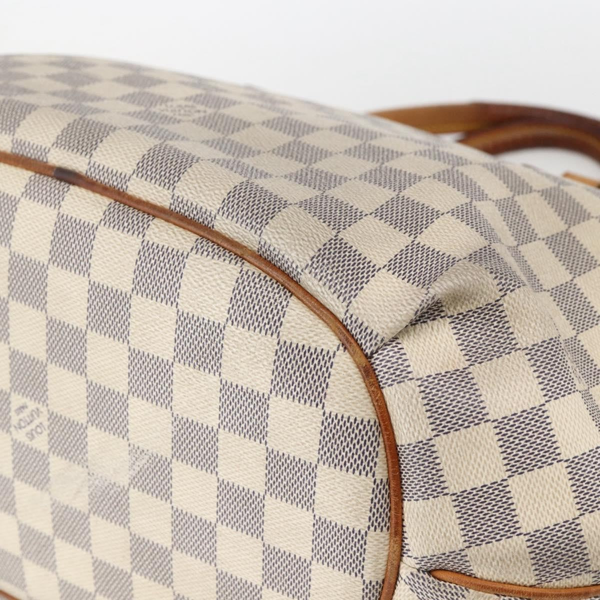 Louis Vuitton Riviera Damier White Canvas Handbag (Pre-Owned)