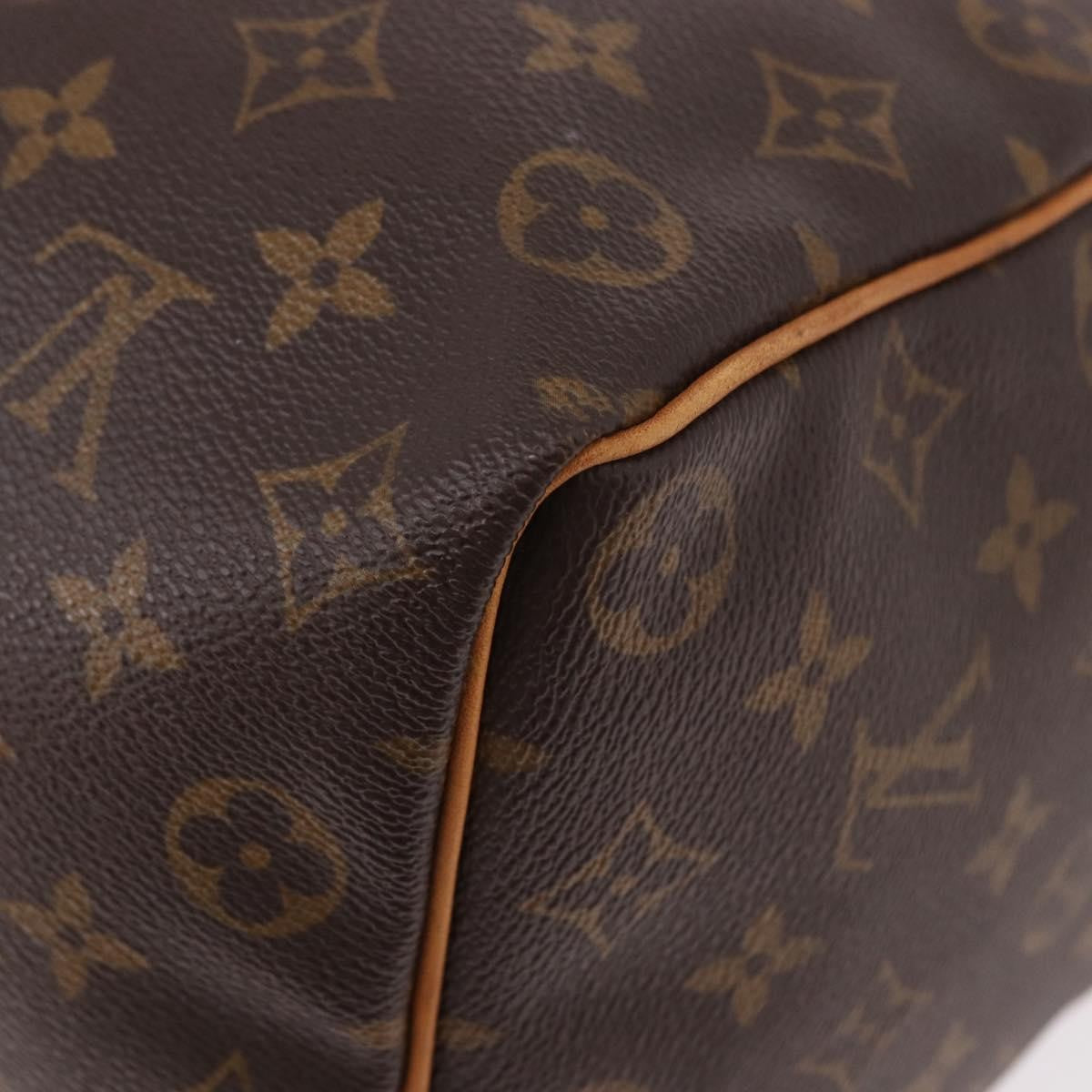 Louis Vuitton Speedy Monogram Canvas Brown Canvas Handbag (Pre-Owned)