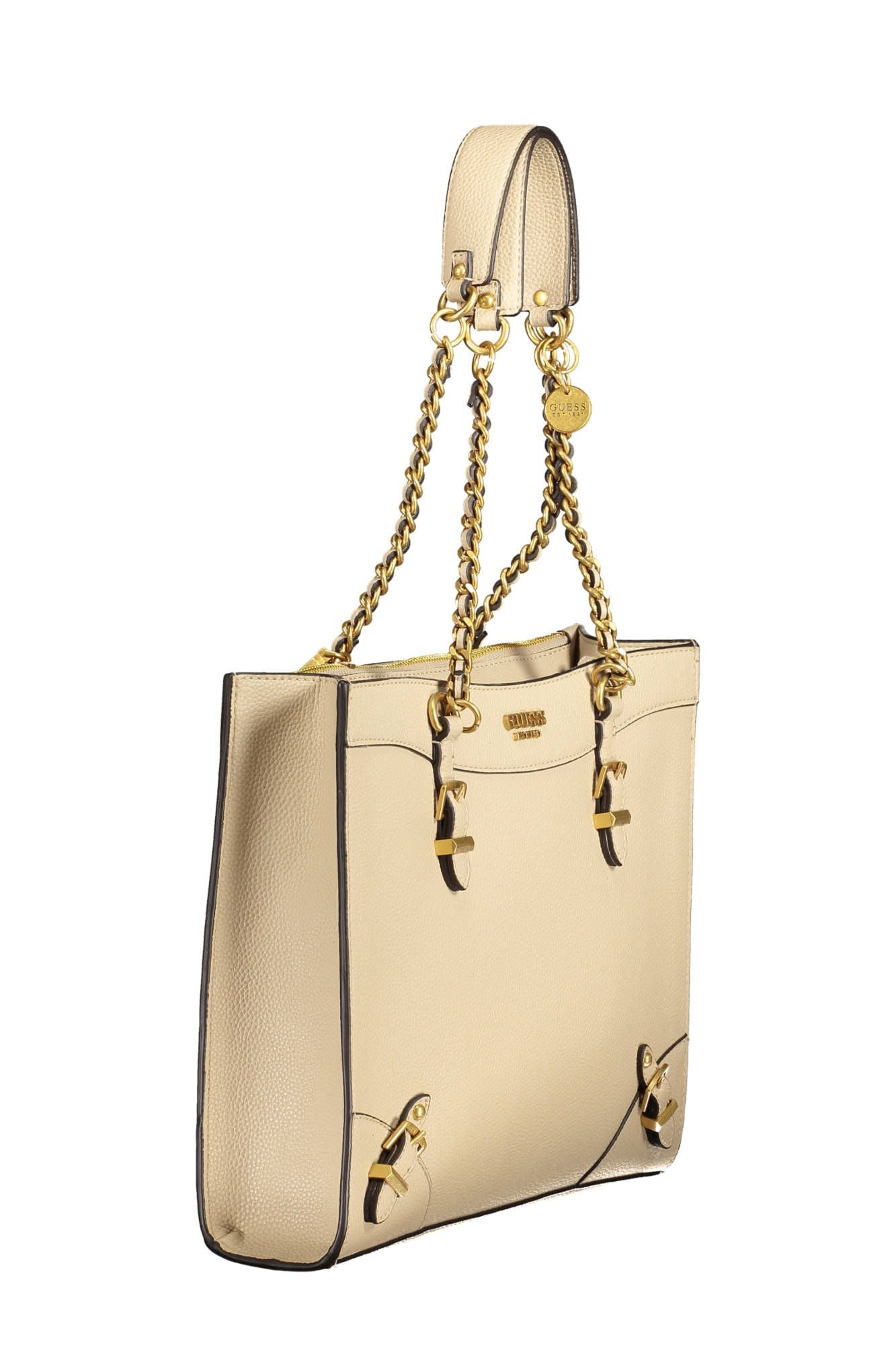 Guess Jeans Beige Polyethylene Women's Handbag (Pre-Owned)