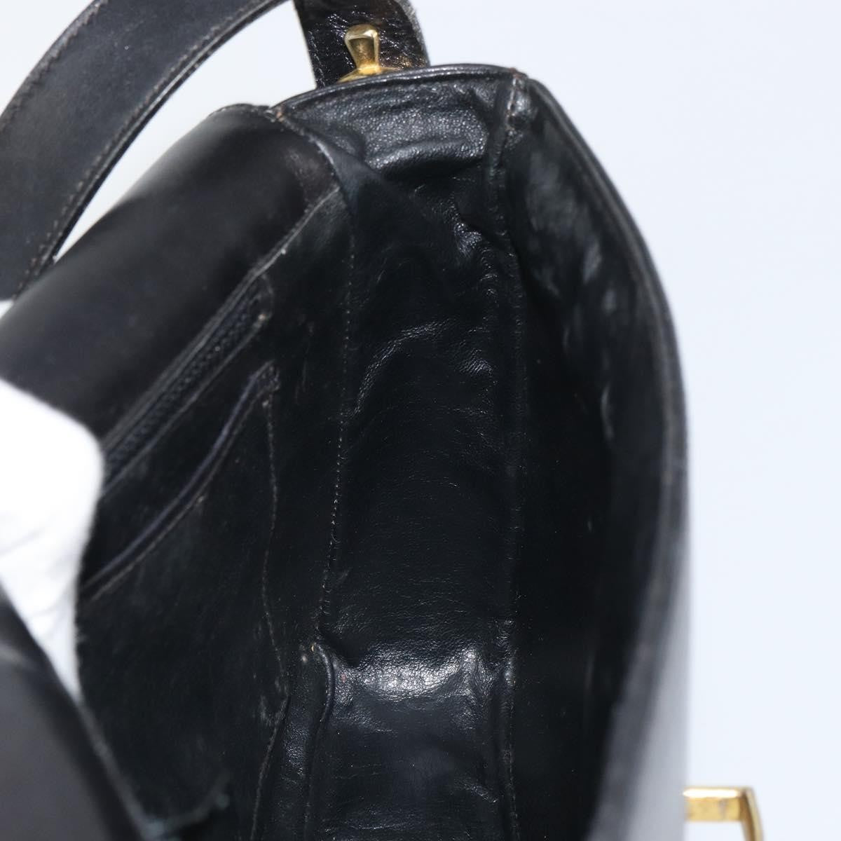 Celine Vintage Leather Black Leather Shoulder Bag Bag (Pre-Owned)