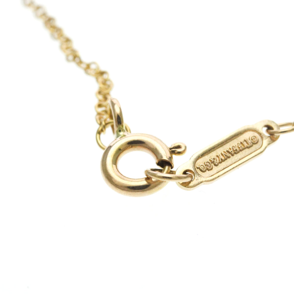 Tiffany & Co. Elsa Peretti Open Heart Pendant 18K Rose Gold Gold Pink_Gold Necklace Jewelry (Pre-Owned)
