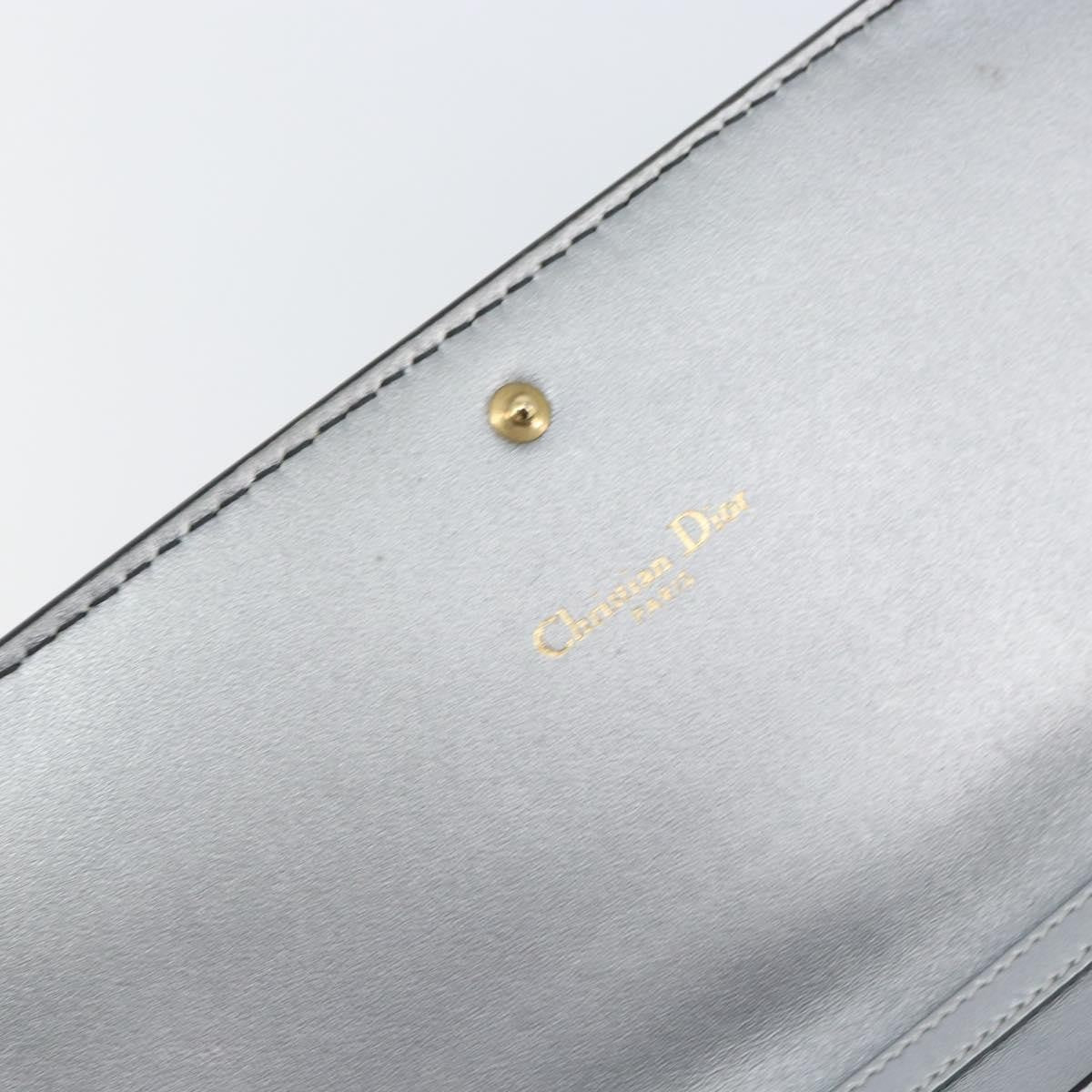 Christian Dior J'adior Croisiere Chain Leather Silver Leather Clutche & Pouche Bag (Pre-Owned)