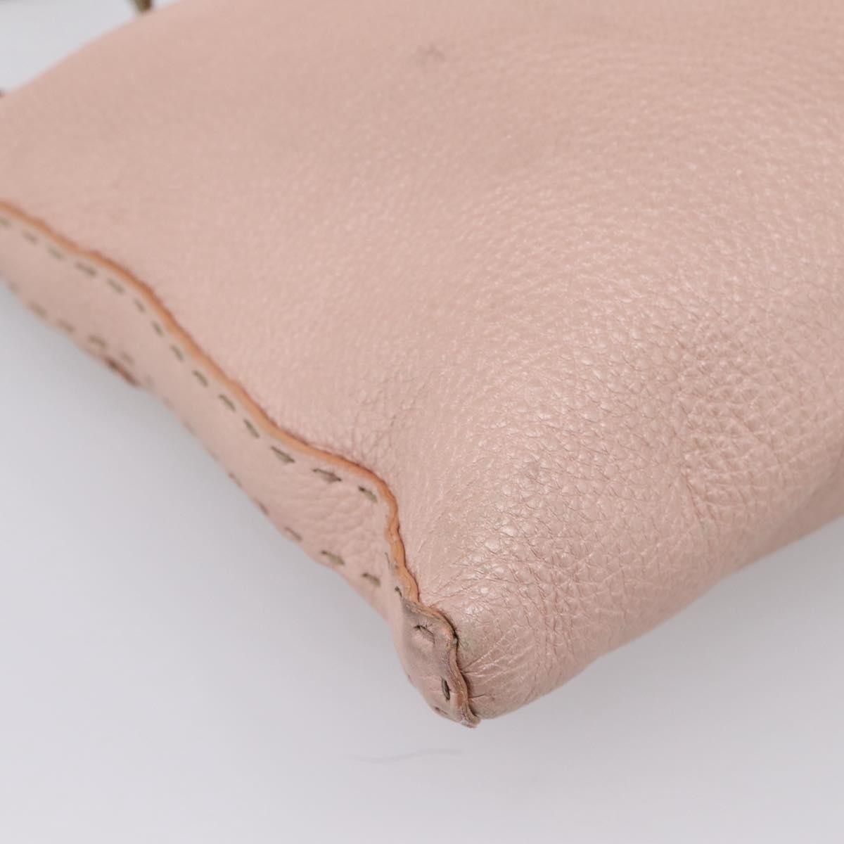 Fendi Selleria Leather Pink Leather Crossbody Bag Bag (Pre-Owned)