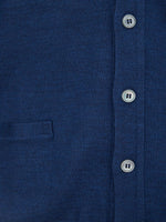 Gran Sasso Elegant Blue Wool Cardigan with Men's Pockets
