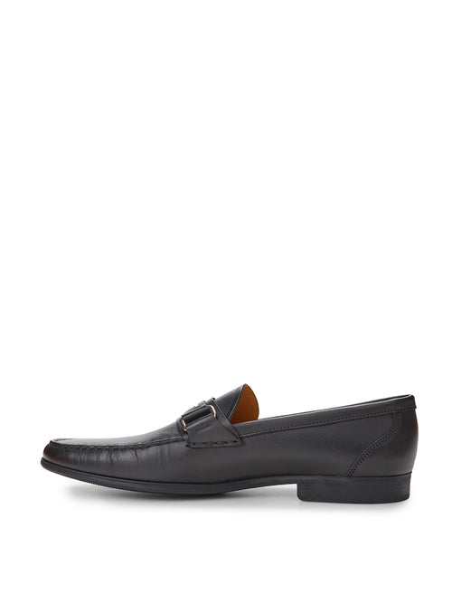 Bally Elegant Black Leather Loafers for Men's Men