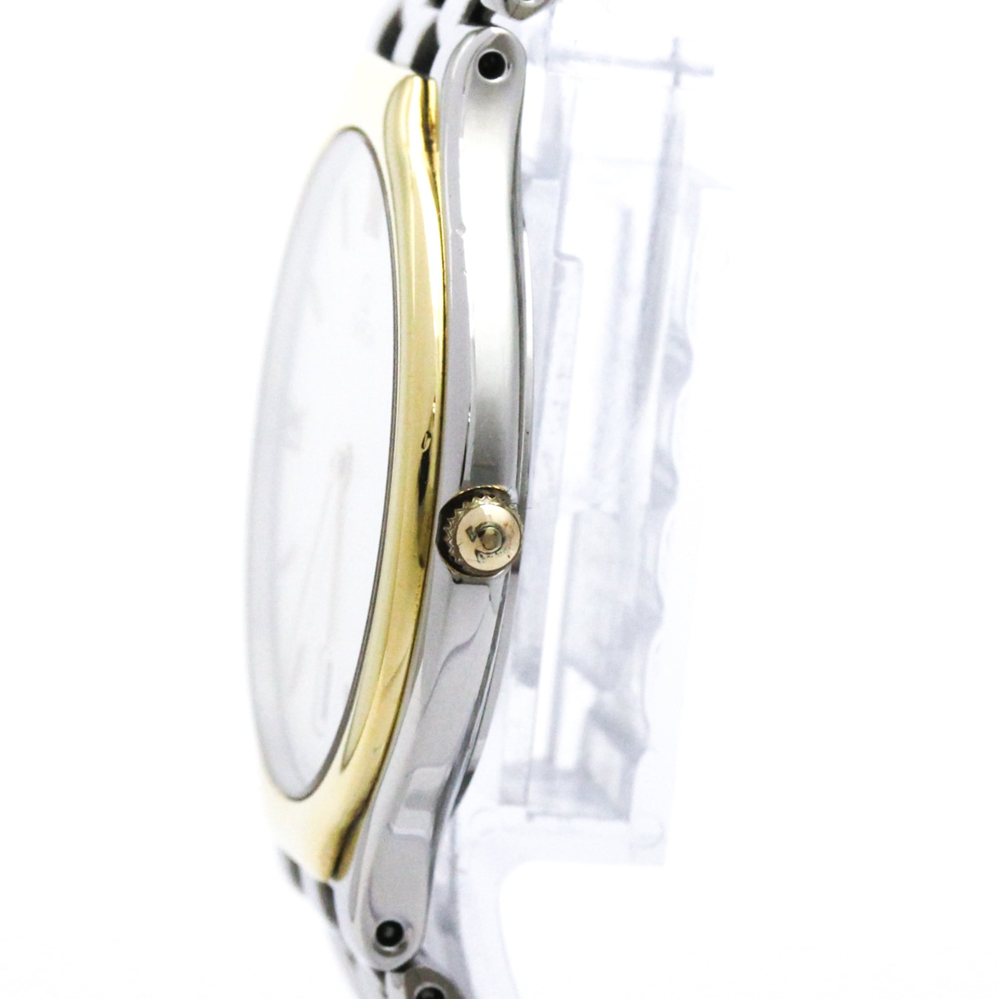 Omega De Ville Quartz Stainless Steel And Yellow Gold Watch (Pre-Owned)