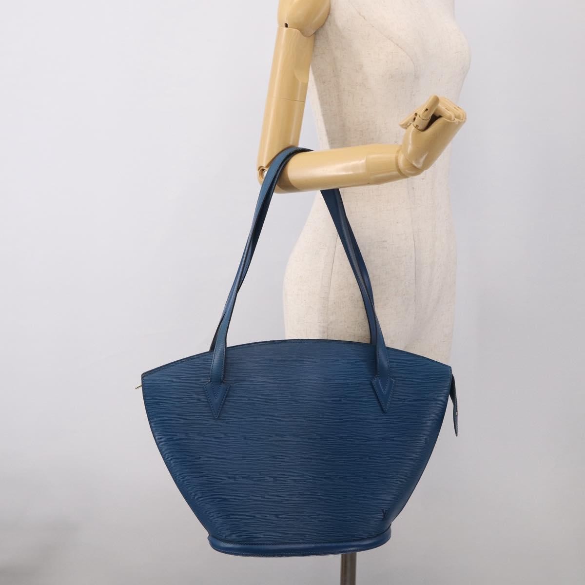 Louis Vuitton Saint Jacques Epi Leather Blue Leather Handbag (Pre-Owned)