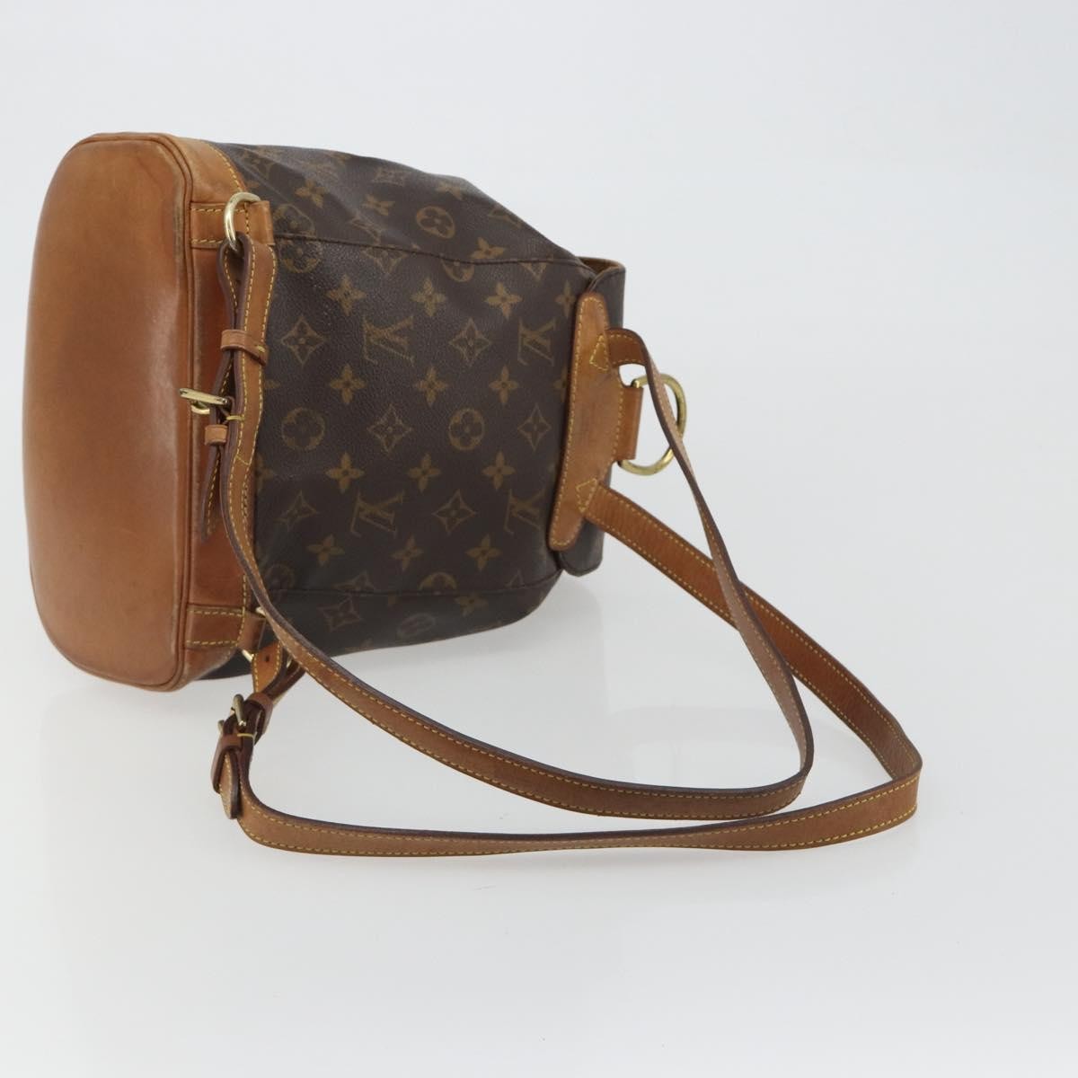 Louis Vuitton Vintage Montsouris Monogram Canvas Brown Canvas Backpack Bag (Pre-Owned)