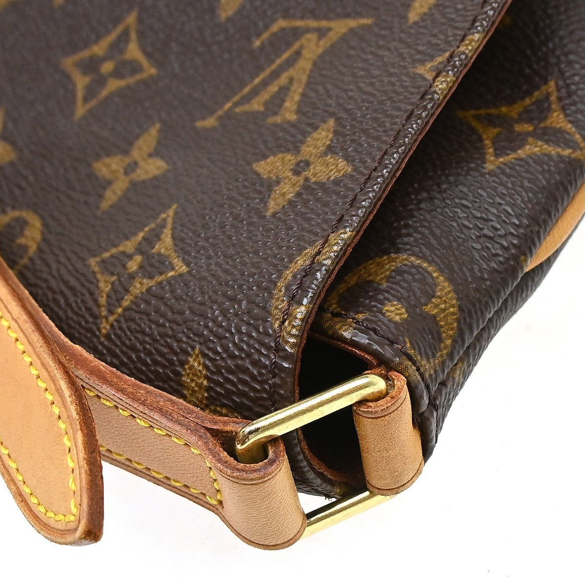 Louis Vuitton Musette Tango Monogram Canvas Brown Canvas Shoulder Bag Bag (Pre-Owned)