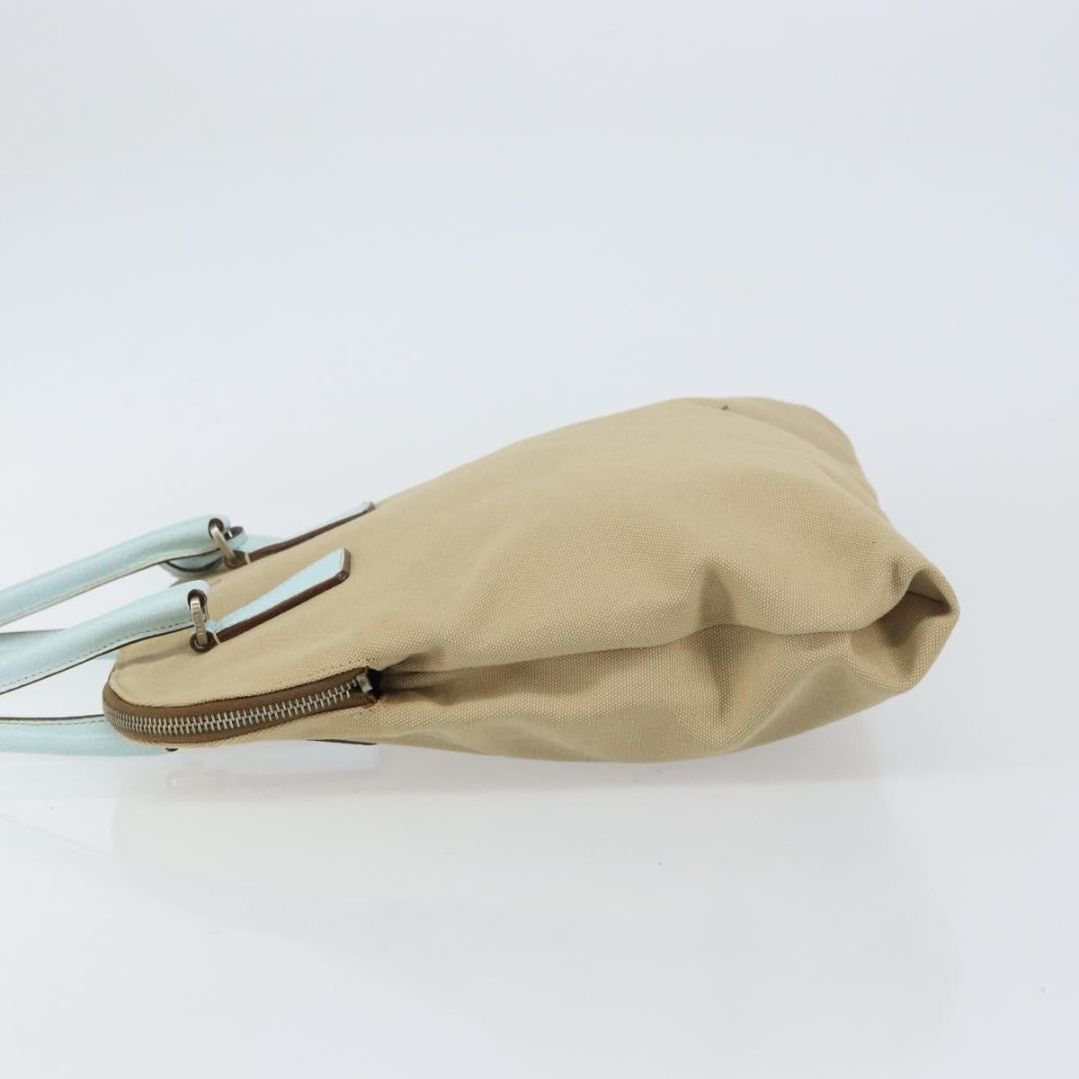 Prada Vintage Canvas Beige Canvas Handbag (Pre-Owned)