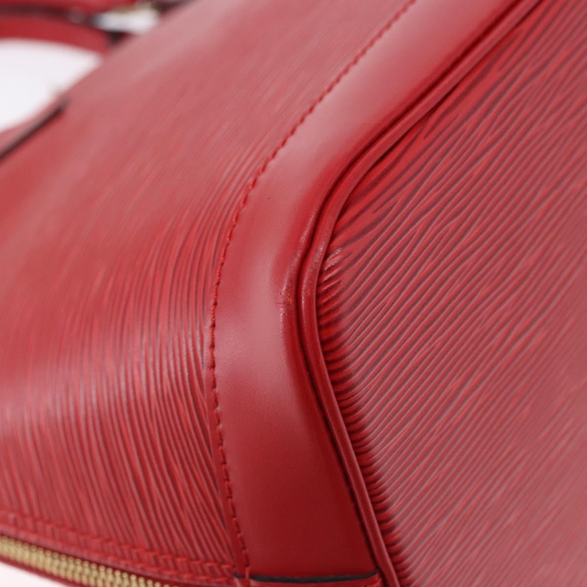 Louis Vuitton Alma Epi Leather Red Leather Handbag (Pre-Owned)