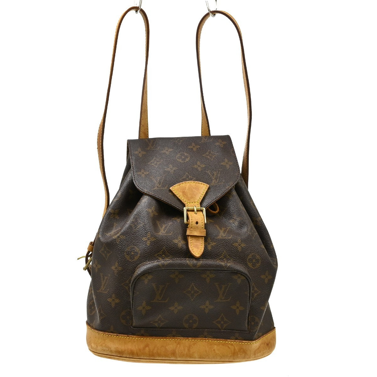 Louis Vuitton Vintage Montsouris Monogram Canvas Brown Canvas Backpack Bag (Pre-Owned)