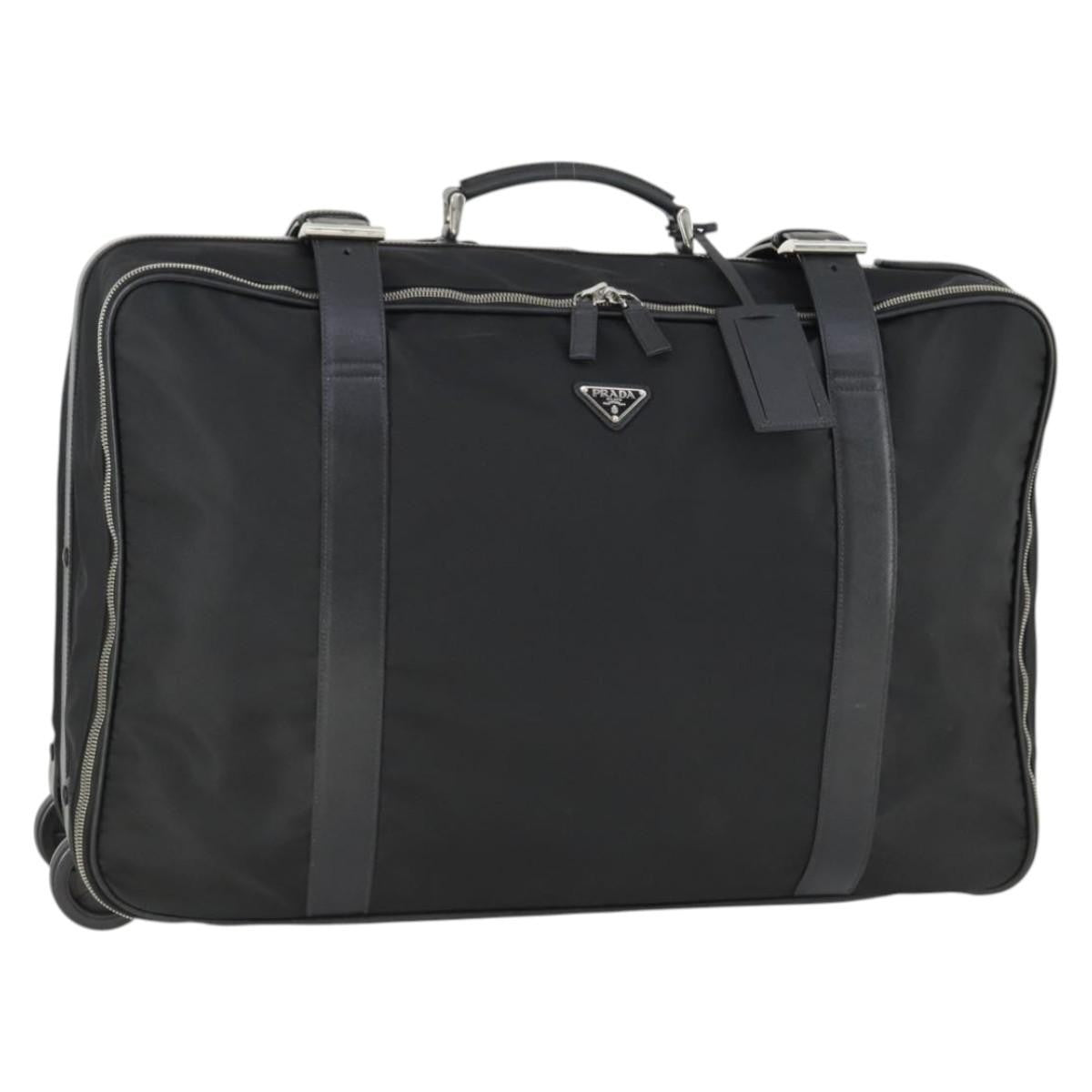 Prada Suitcase Re-Nylon And Saffiano Re-Nylon And Saffiano Black Nylon Travel Bag Bag (Pre-Owned)