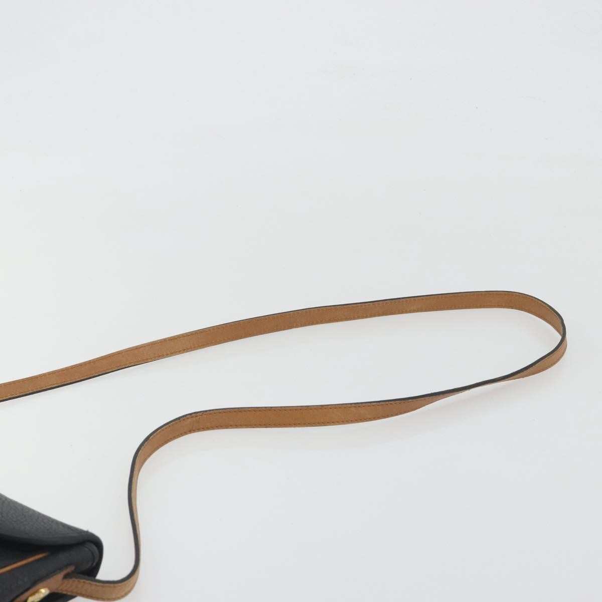 Christian Dior Vintage Cd Flap Leather Black Leather Shoulder Bag Bag (Pre-Owned)