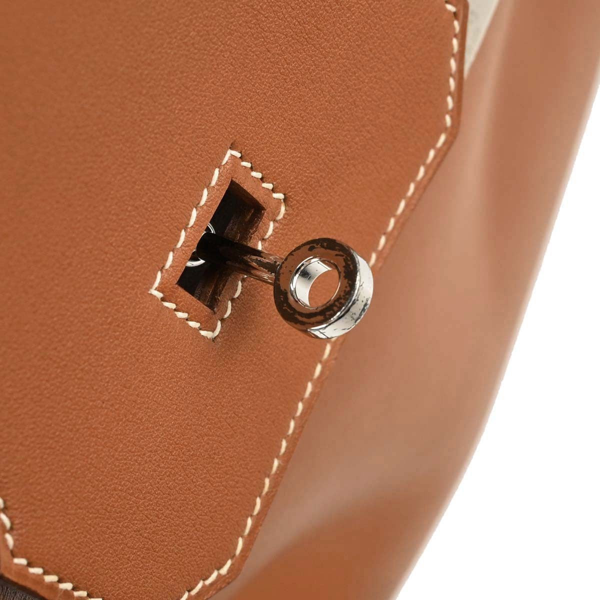 Hermes Birkin Brown Swift With Palladium Hardware Brown Leather Handbag (Pre-Owned)