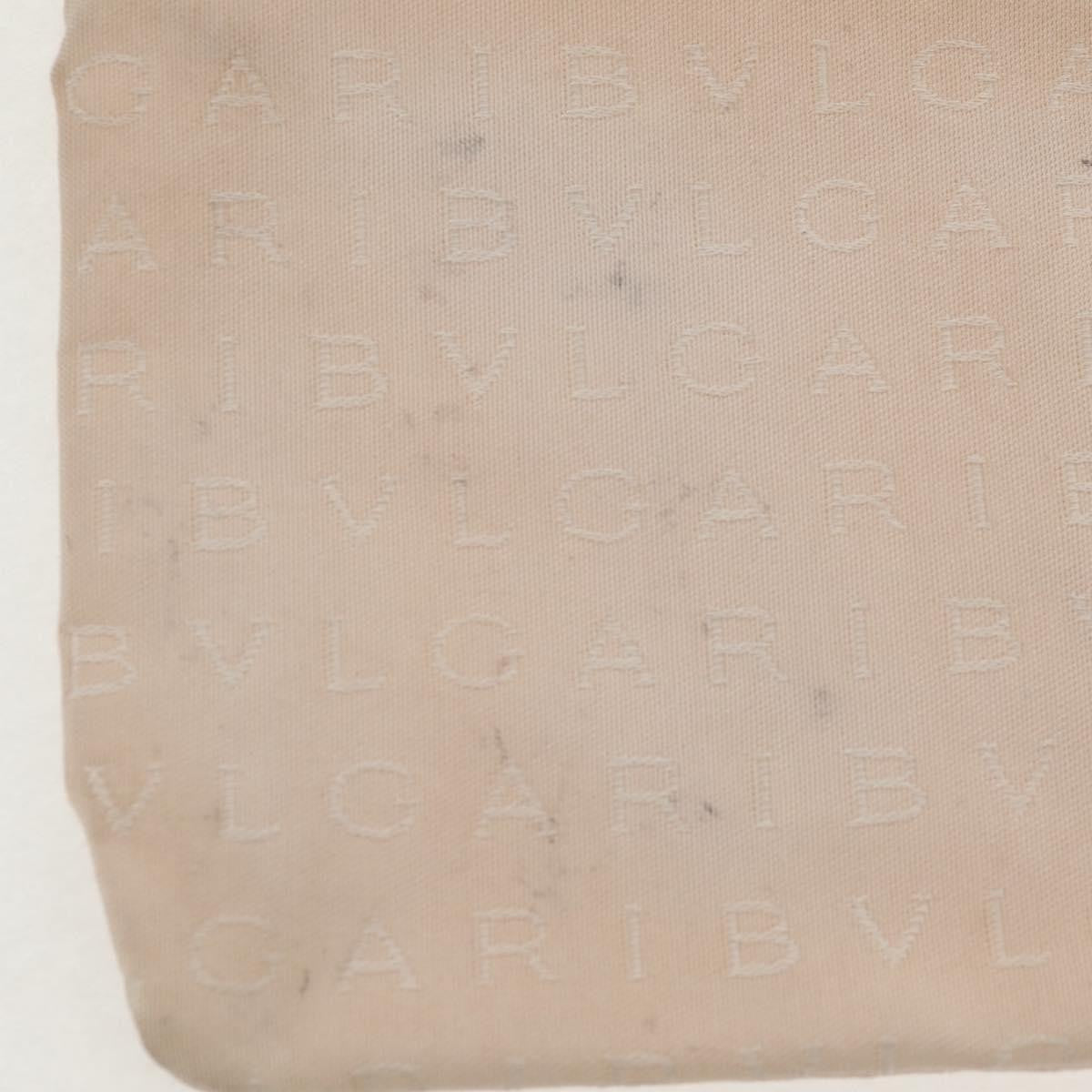 Bvlgari Logomania Canvas Beige Canvas Tote Bag Bag (Pre-Owned)