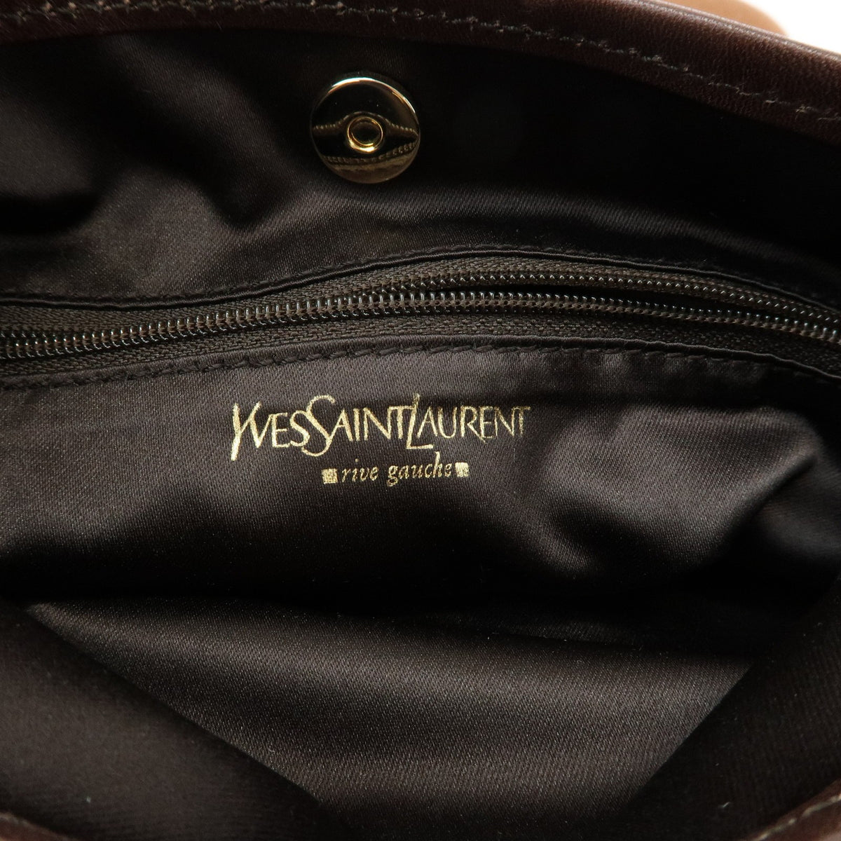 Saint Laurent Kahara Cassandra Canvas Brown Canvas Shoulder Bag Bag (Pre-Owned)