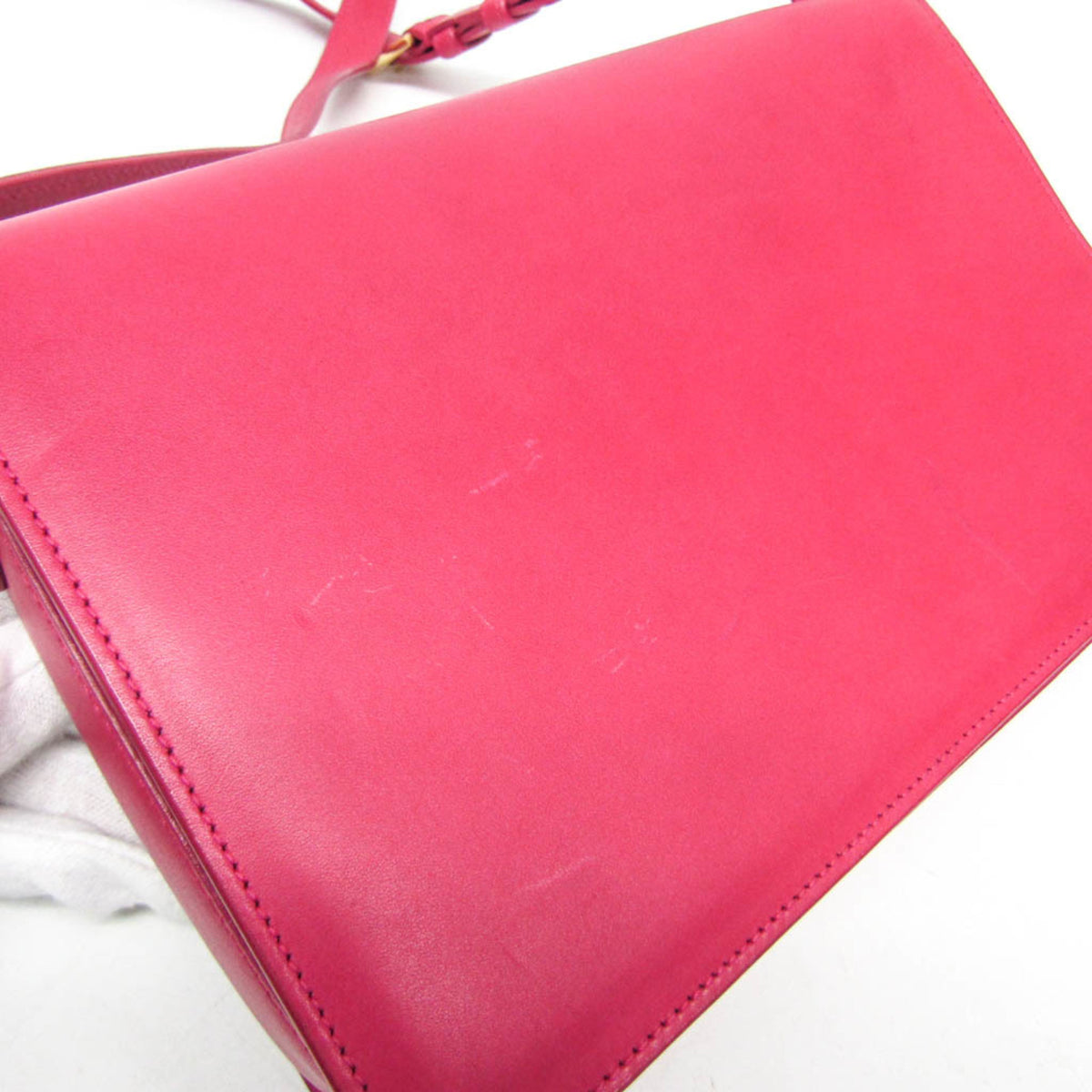 Saint Laurent Vintage Leather Pink Leather Shoulder Bag Bag (Pre-Owned)