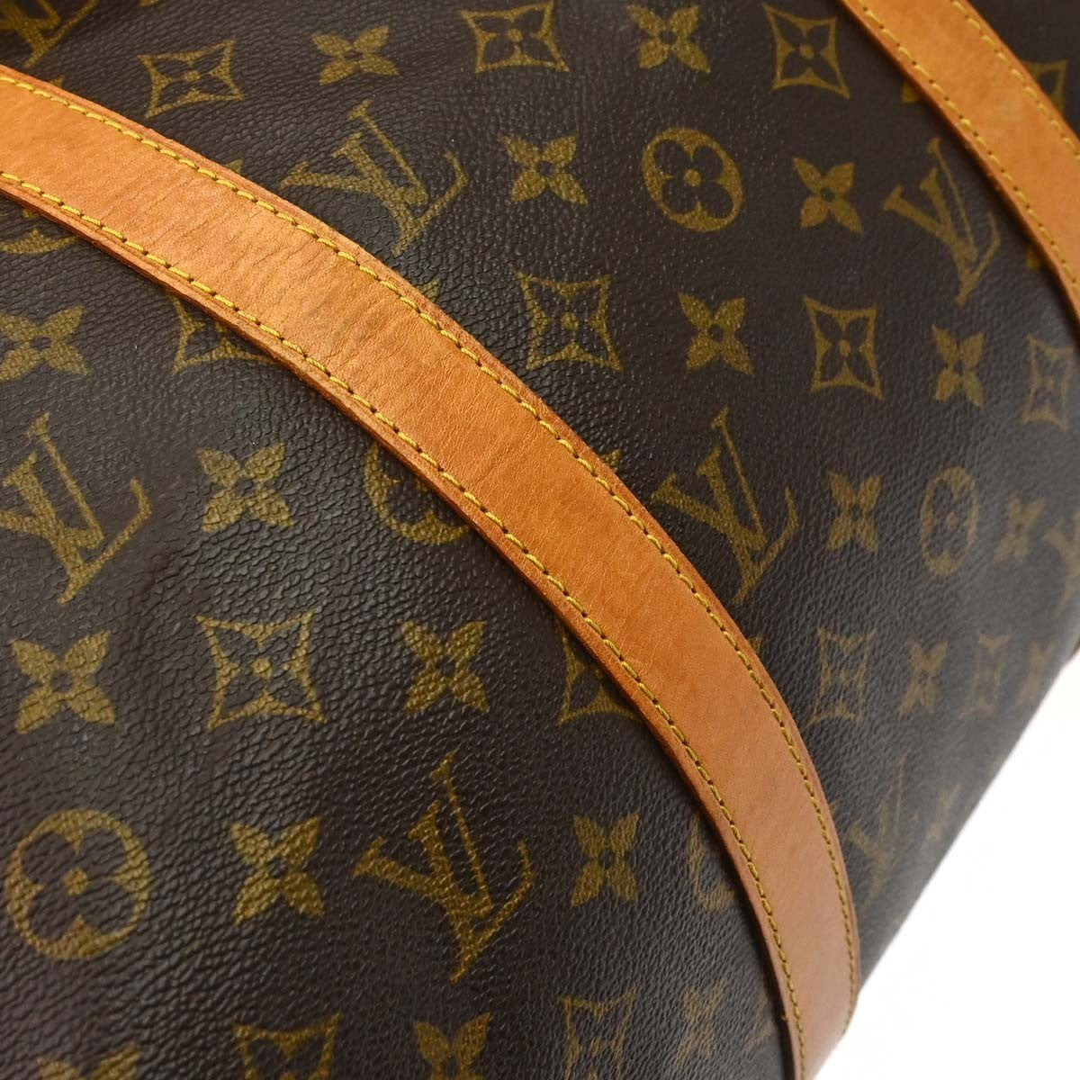 Louis Vuitton Keepall Bandouliere Monogram Canvas Brown Canvas Travel Bag Bag (Pre-Owned)