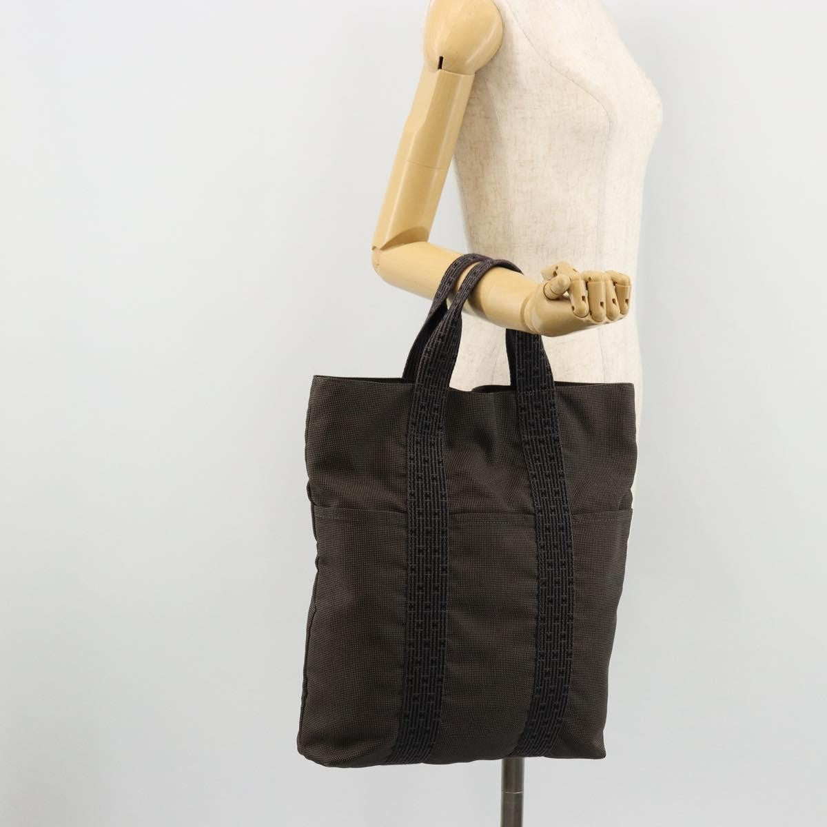 Hermes Fourre-Tout Herline Fourre-Tout Herline Gray Canvas Tote Bag Bag (Pre-Owned)