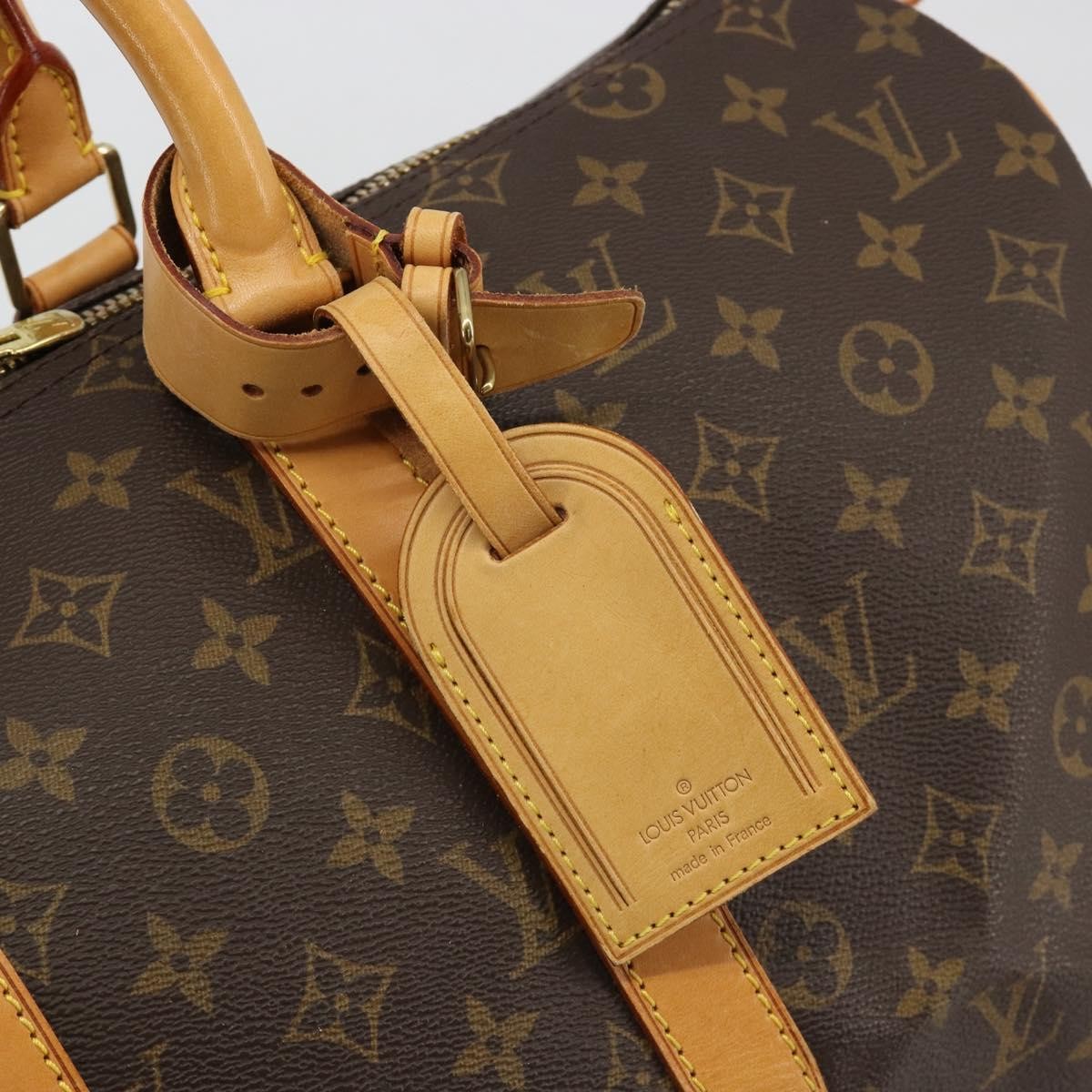 Louis Vuitton Keepall Monogram Canvas Brown Canvas Travel Bag Bag (Pre-Owned)