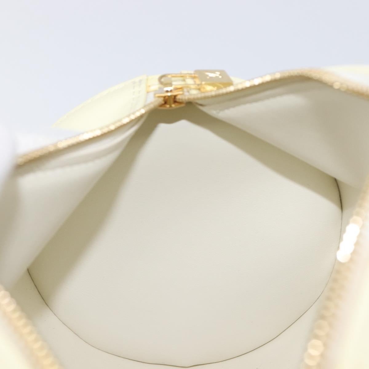 Louis Vuitton Bedford Monogram Vernis Beige Patent_Leather Handbag (Pre-Owned)