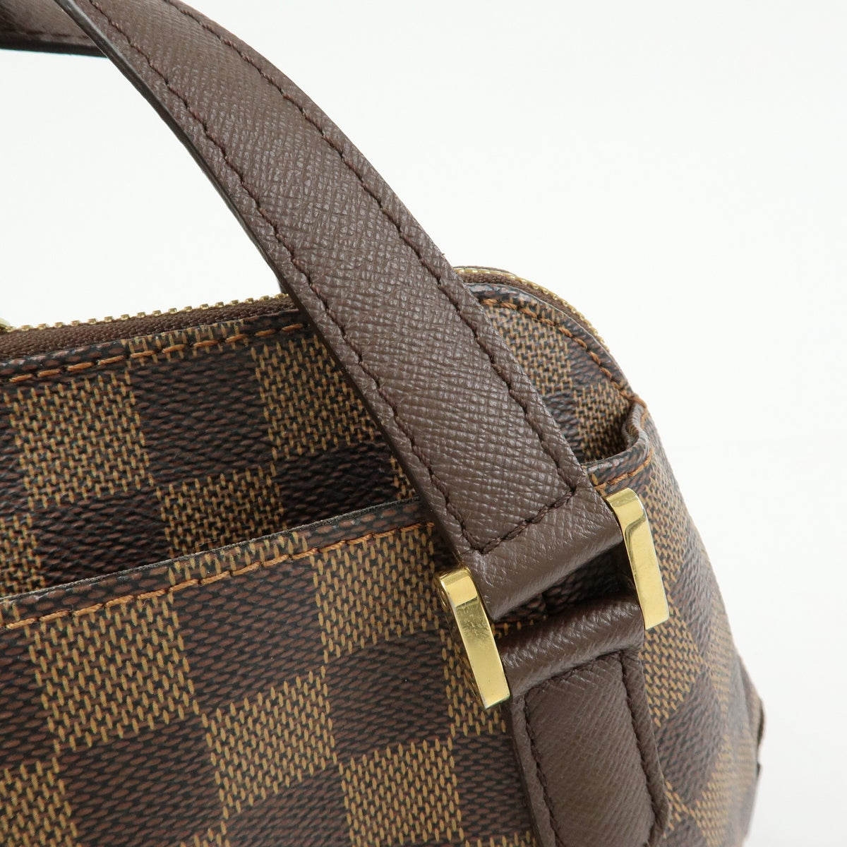 Louis Vuitton Belem Damier Brown Canvas Handbag (Pre-Owned)