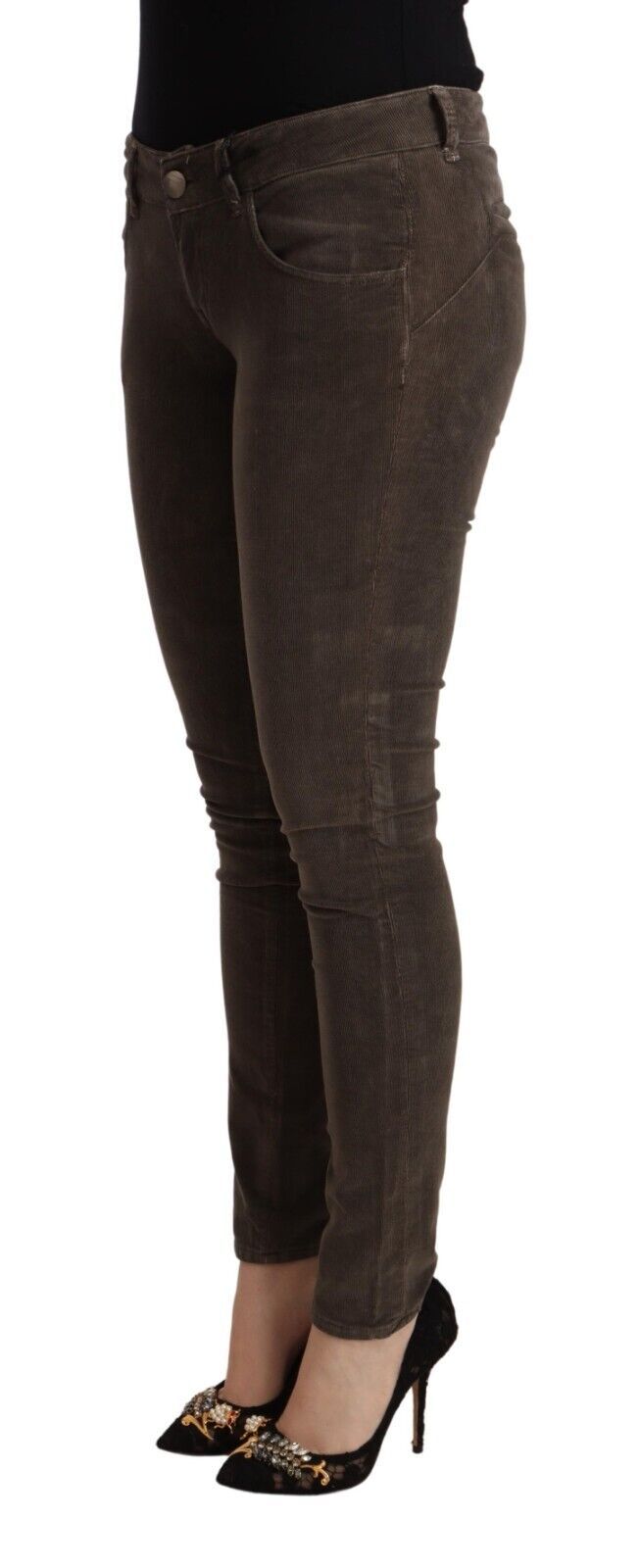 Acht Chic Slim Fit Brown Skinny Women's Jeans
