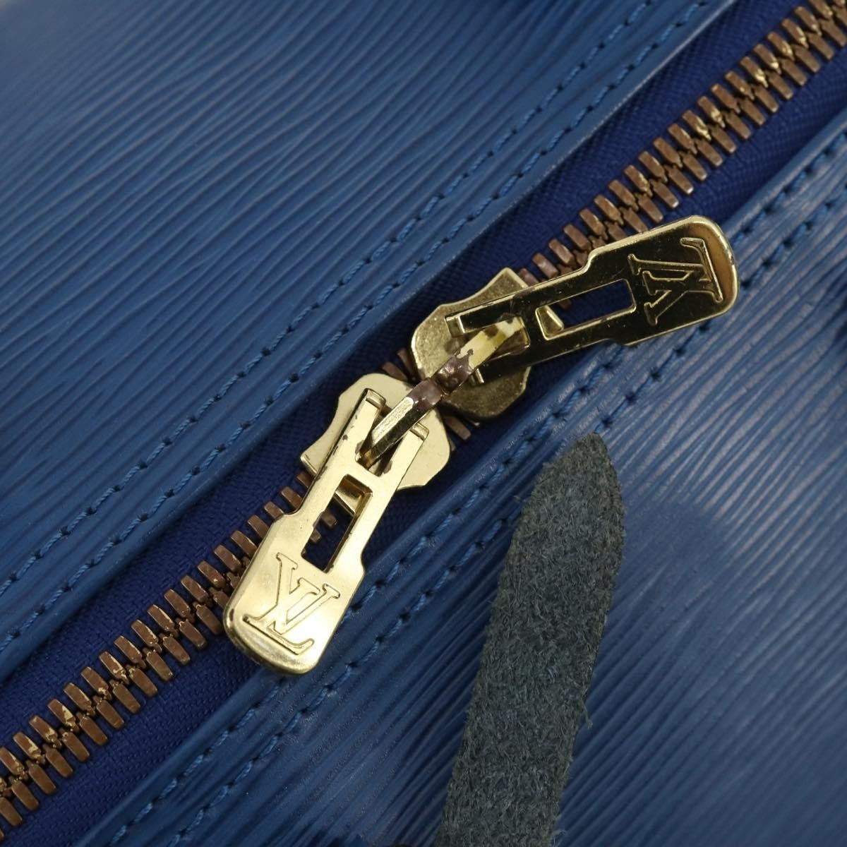Louis Vuitton Keepall Epi Leather Blue Leather Travel Bag Bag (Pre-Owned)