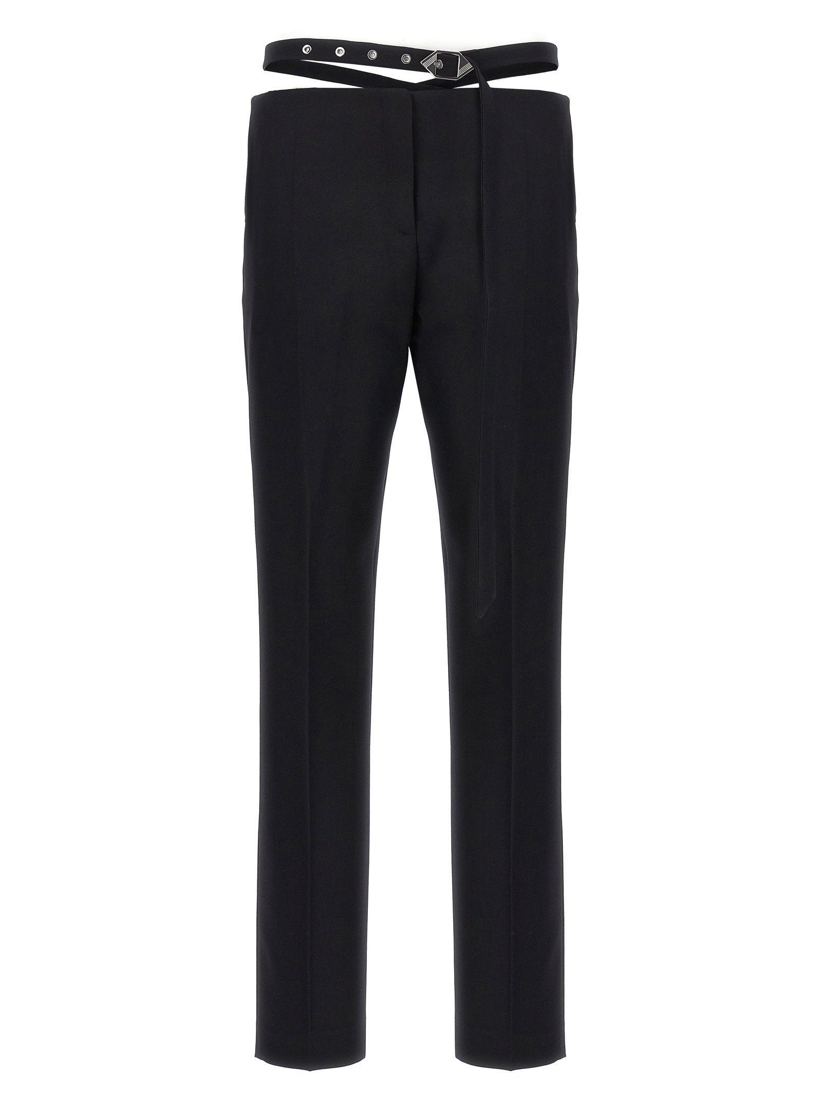 The Attico Women's Belt Detail Trousers