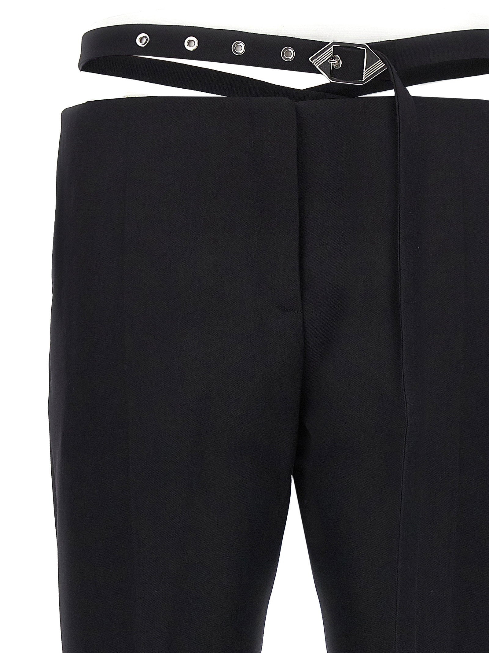 The Attico Women's Belt Detail Trousers