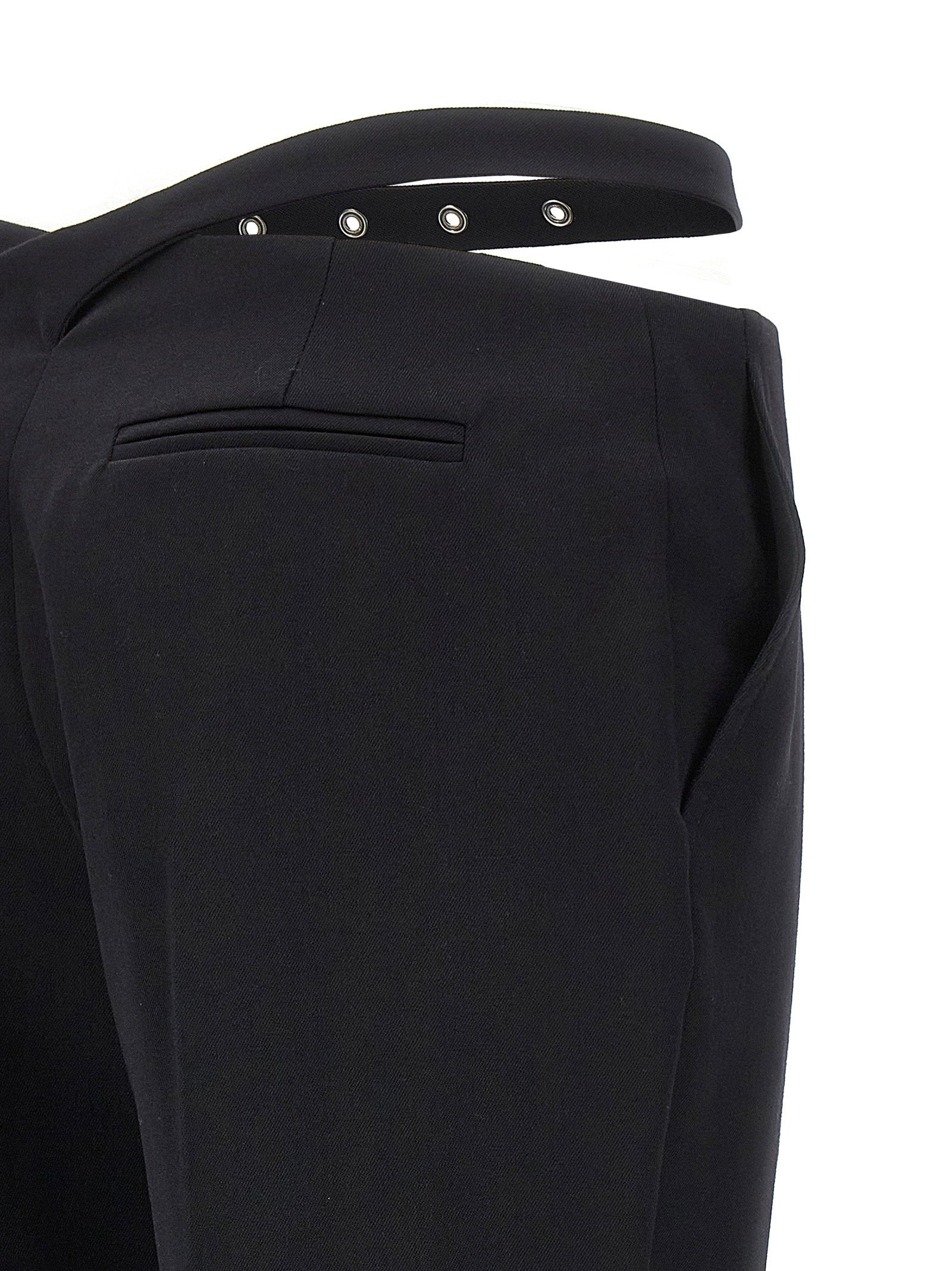 The Attico Women's Belt Detail Trousers