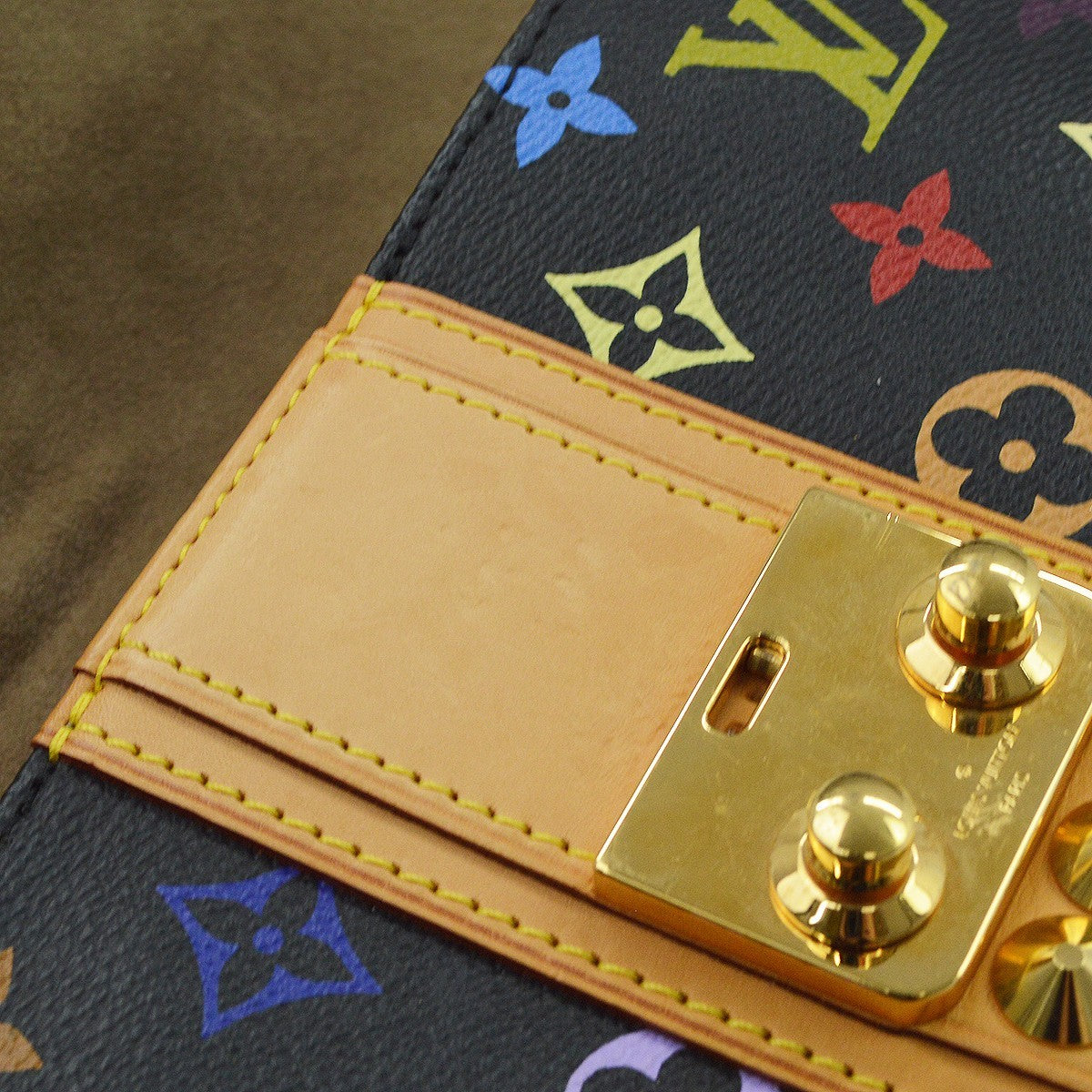 Louis Vuitton Courtney Clutch Monogram Multicolor Multicolour Canvas Clutche & Pouche Bag (Pre-Owned)
