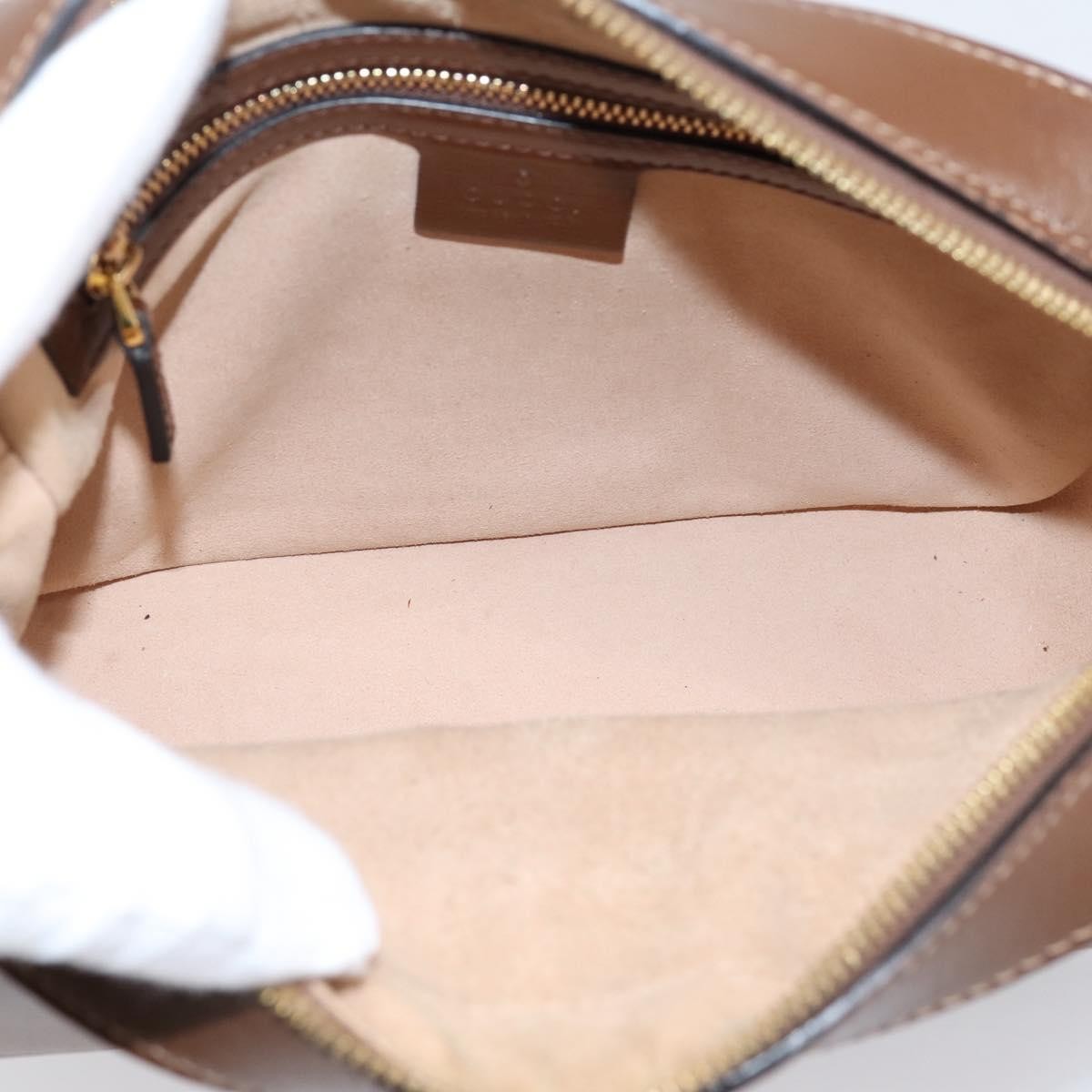 Gucci Horsebit 1955 Flap Pocket Camera Gg Coated Canvas And Leather Beige Canvas Shoulder Bag Bag (Pre-Owned)