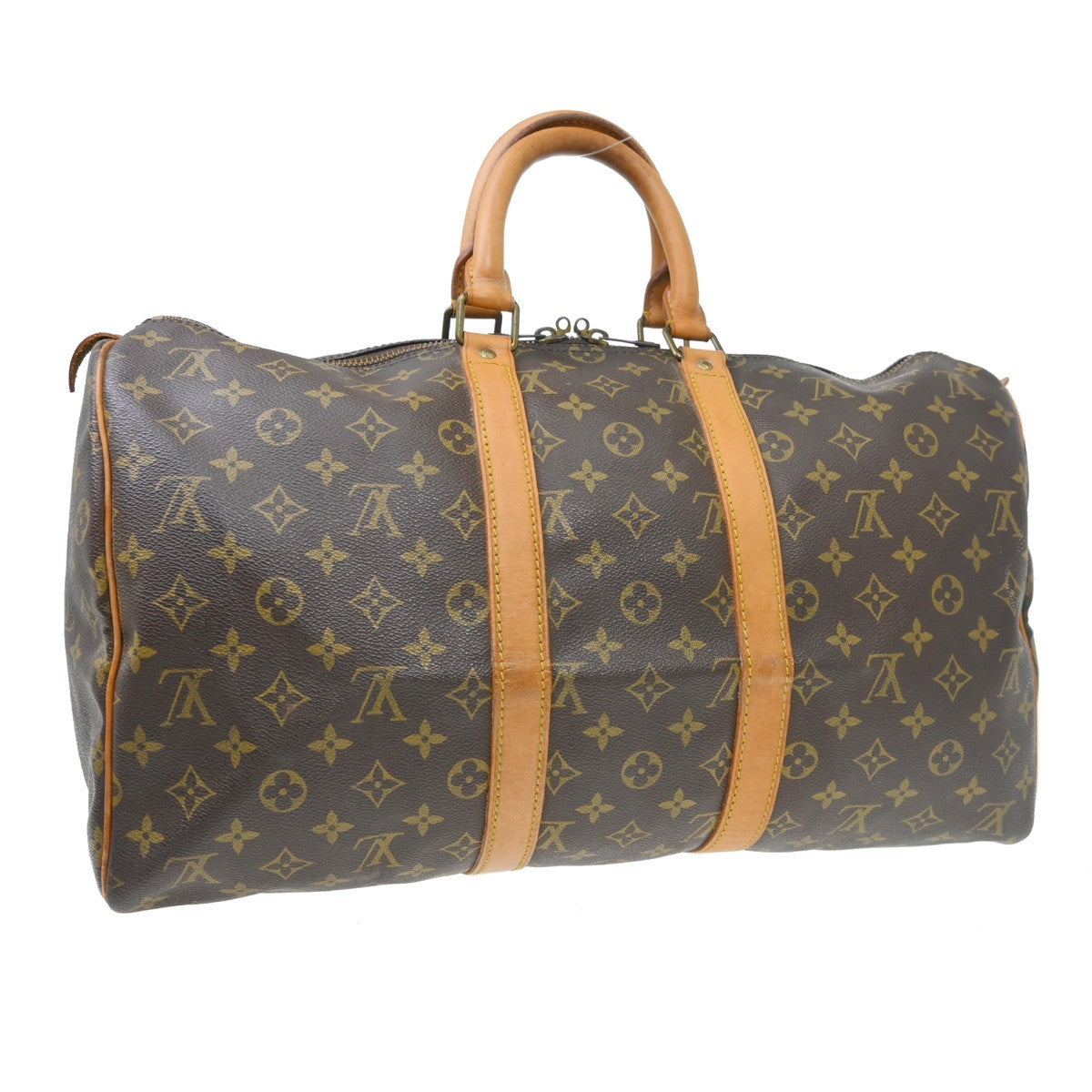 Louis Vuitton Keepall Monogram Canvas Brown Canvas Travel Bag Bag (Pre-Owned)